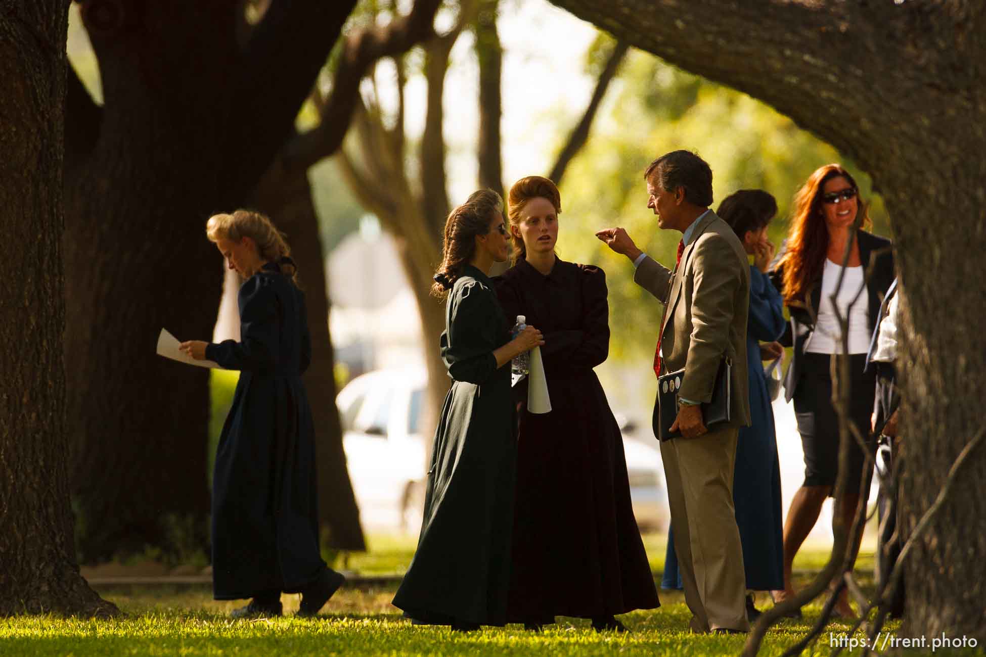 Eldorado - at the Schleicher County Courthouse Tuesday, July 22, 2008, where a grand jury met to hear evidence of possible crimes involving FLDS church members from the YFZ ranch.