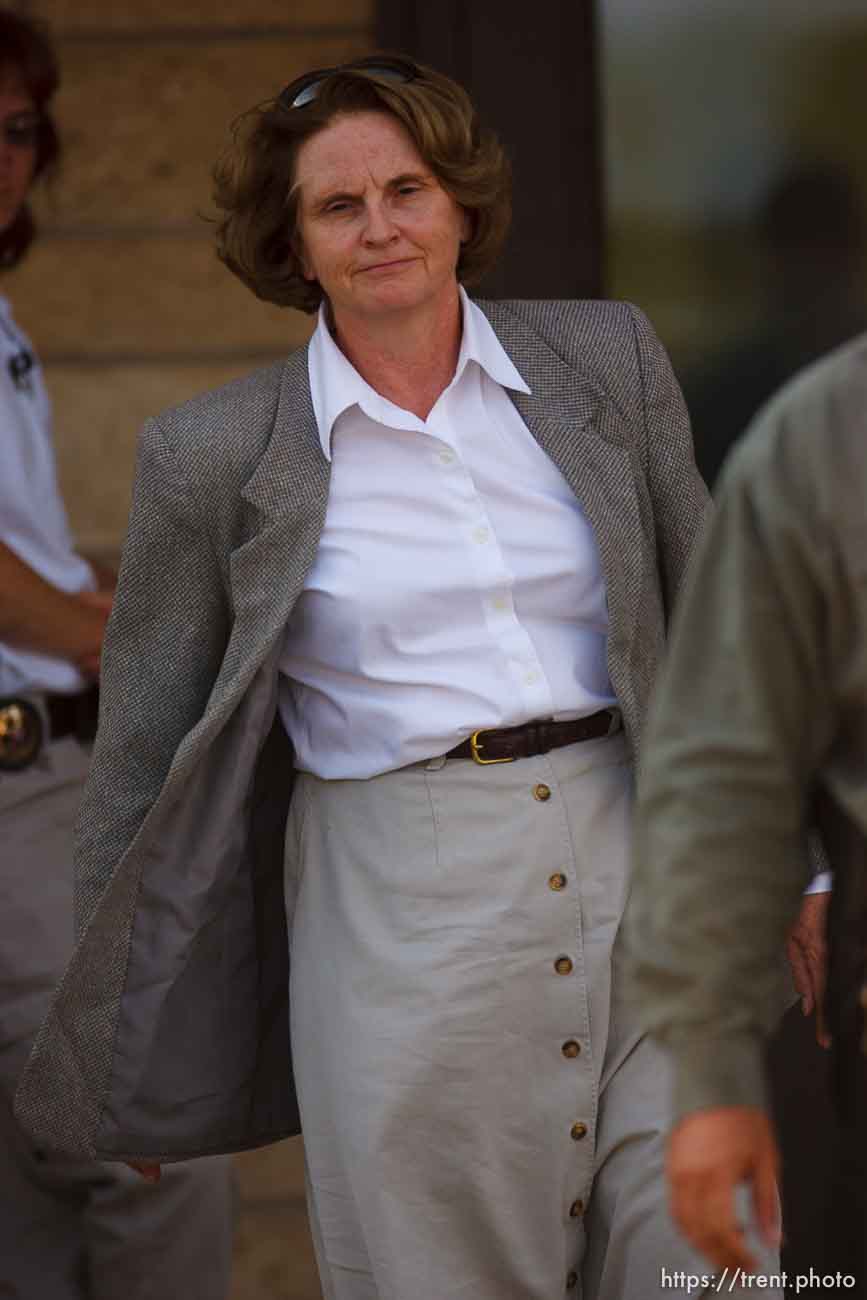 Eldorado - at the Schleicher County Courthouse Tuesday, July 22, 2008, where a grand jury met to hear evidence of possible crimes involving FLDS church members from the YFZ ranch.  judge barbara walther