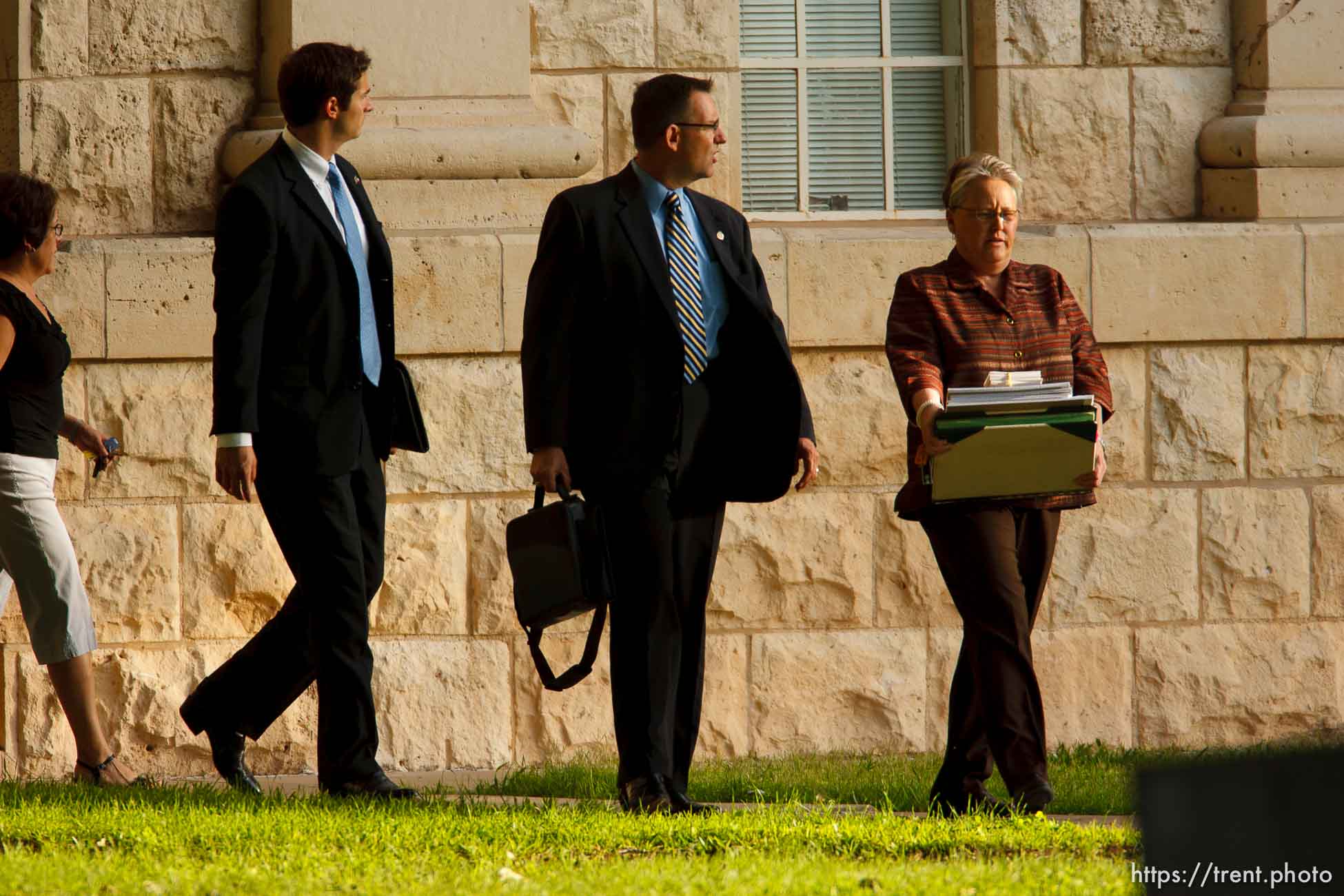 Eldorado - at the Schleicher County Courthouse Tuesday, July 22, 2008, where a grand jury met to hear evidence of possible crimes involving FLDS church members from the YFZ ranch.