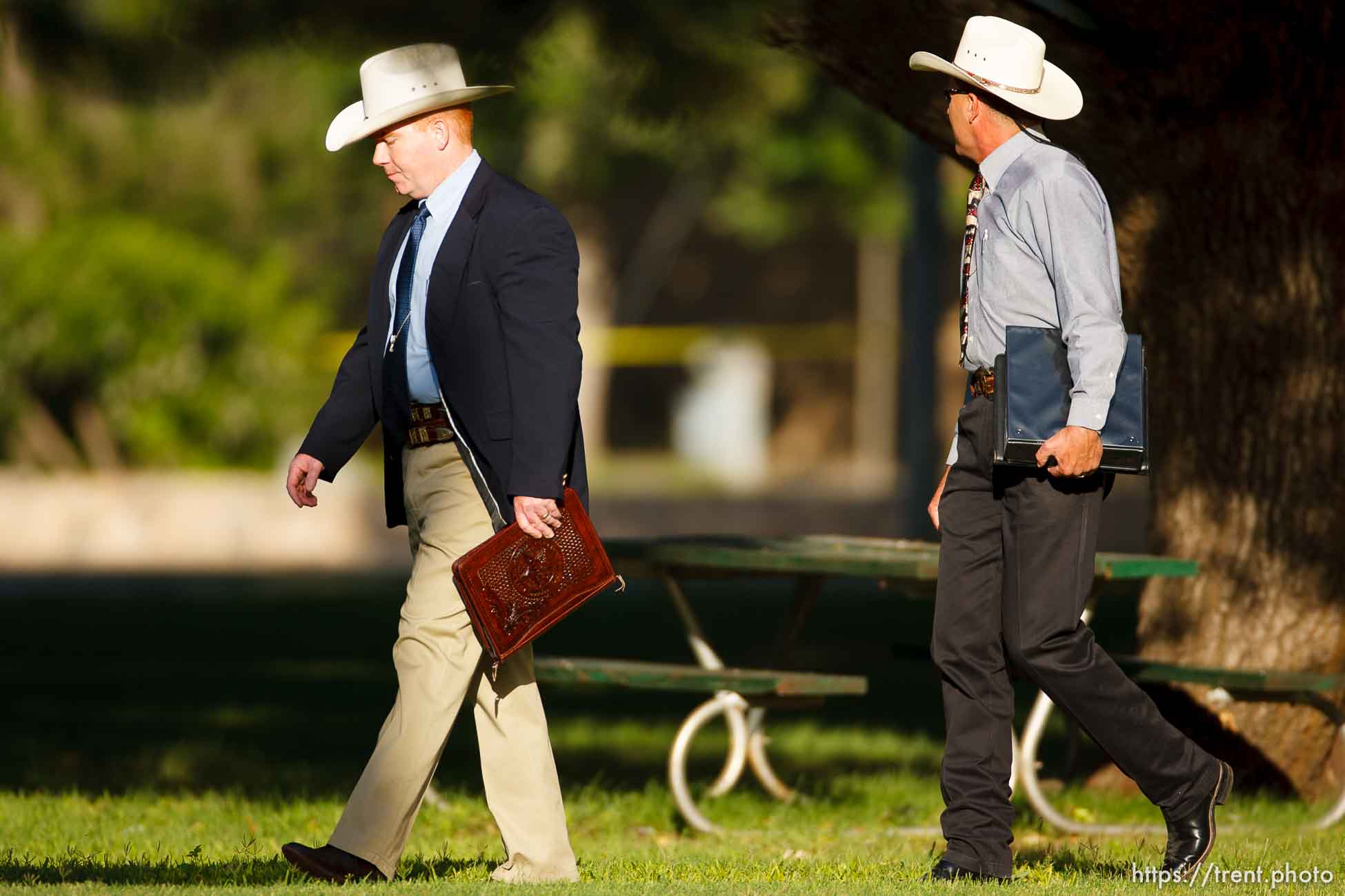 Eldorado - at the Schleicher County Courthouse Tuesday, July 22, 2008, where a grand jury met to hear evidence of possible crimes involving FLDS church members from the YFZ ranch.