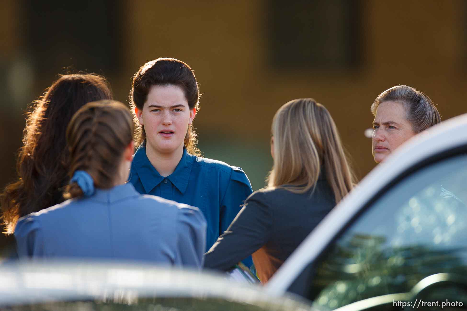 Eldorado - at the Schleicher County Courthouse Tuesday, July 22, 2008, where a grand jury met to hear evidence of possible crimes involving FLDS church members from the YFZ ranch.