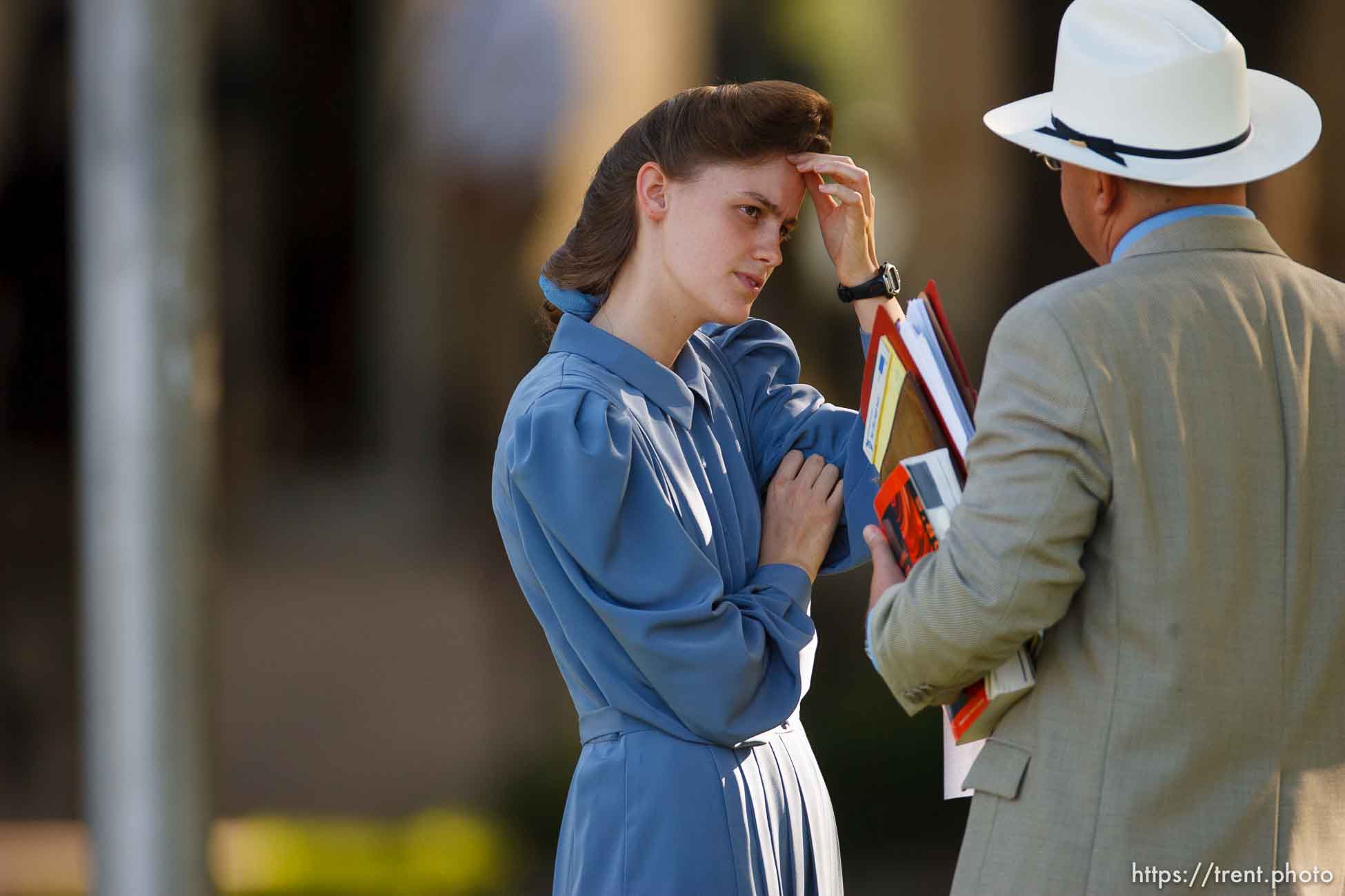 Eldorado - at the Schleicher County Courthouse Tuesday, July 22, 2008, where a grand jury met to hear evidence of possible crimes involving FLDS church members from the YFZ ranch.