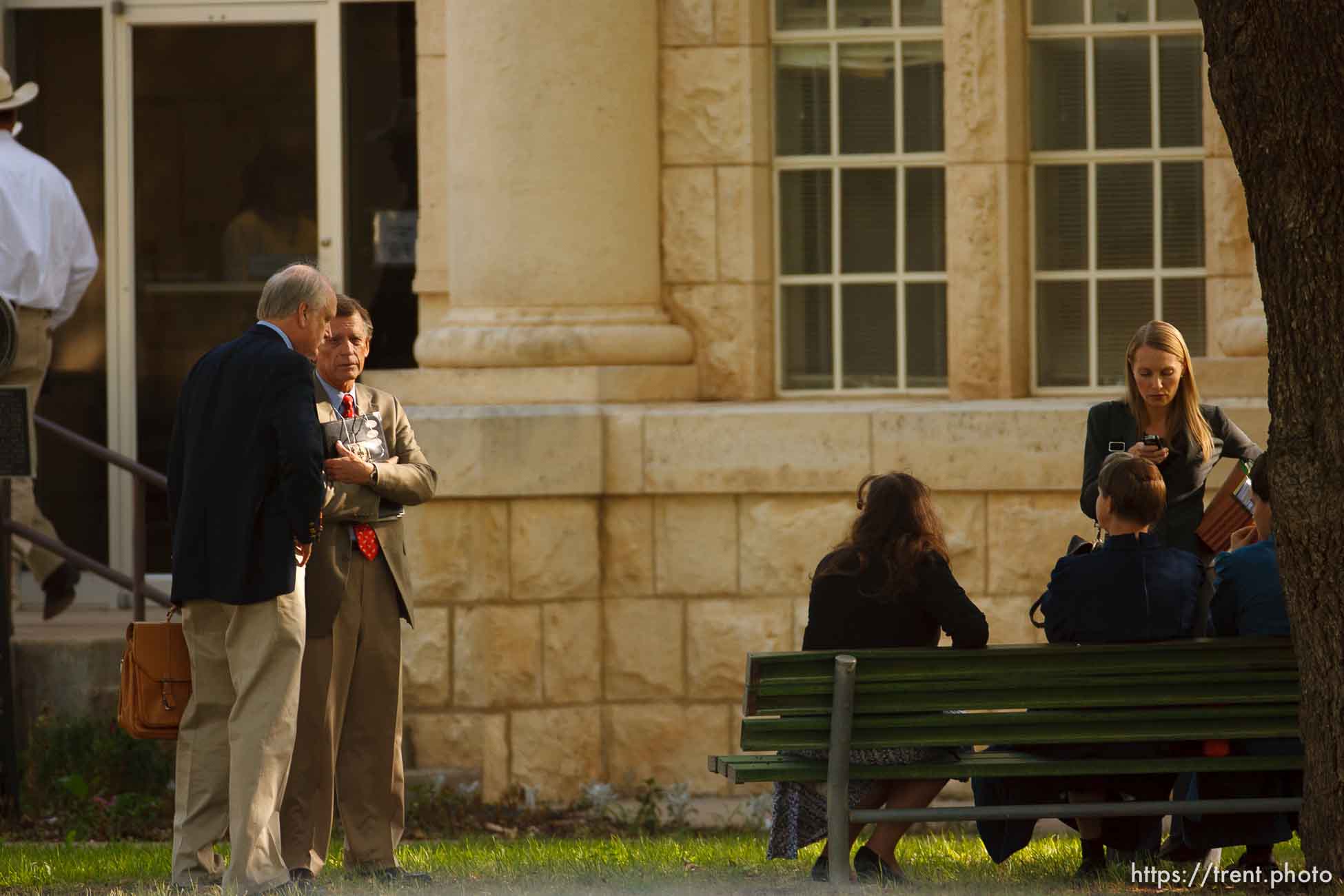 Eldorado - at the Schleicher County Courthouse Tuesday, July 22, 2008, where a grand jury met to hear evidence of possible crimes involving FLDS church members from the YFZ ranch.