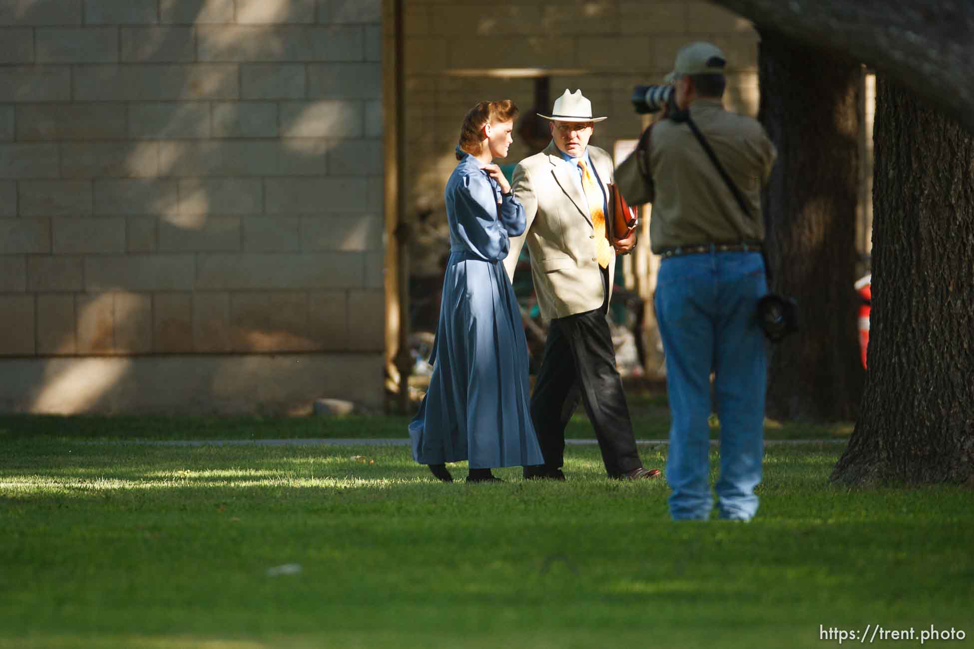 Eldorado - at the Schleicher County Courthouse Tuesday, July 22, 2008, where a grand jury met to hear evidence of possible crimes involving FLDS church members from the YFZ ranch.