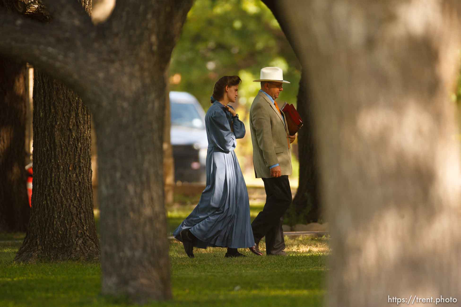 Eldorado - at the Schleicher County Courthouse Tuesday, July 22, 2008, where a grand jury met to hear evidence of possible crimes involving FLDS church members from the YFZ ranch.