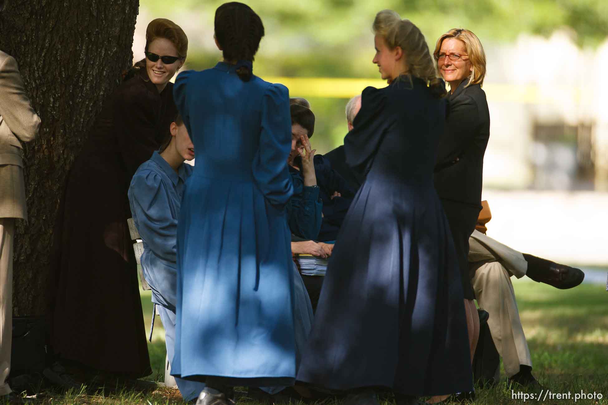 Eldorado - at the Schleicher County Courthouse Tuesday, July 22, 2008, where a grand jury met to hear evidence of possible crimes involving FLDS church members from the YFZ ranch.