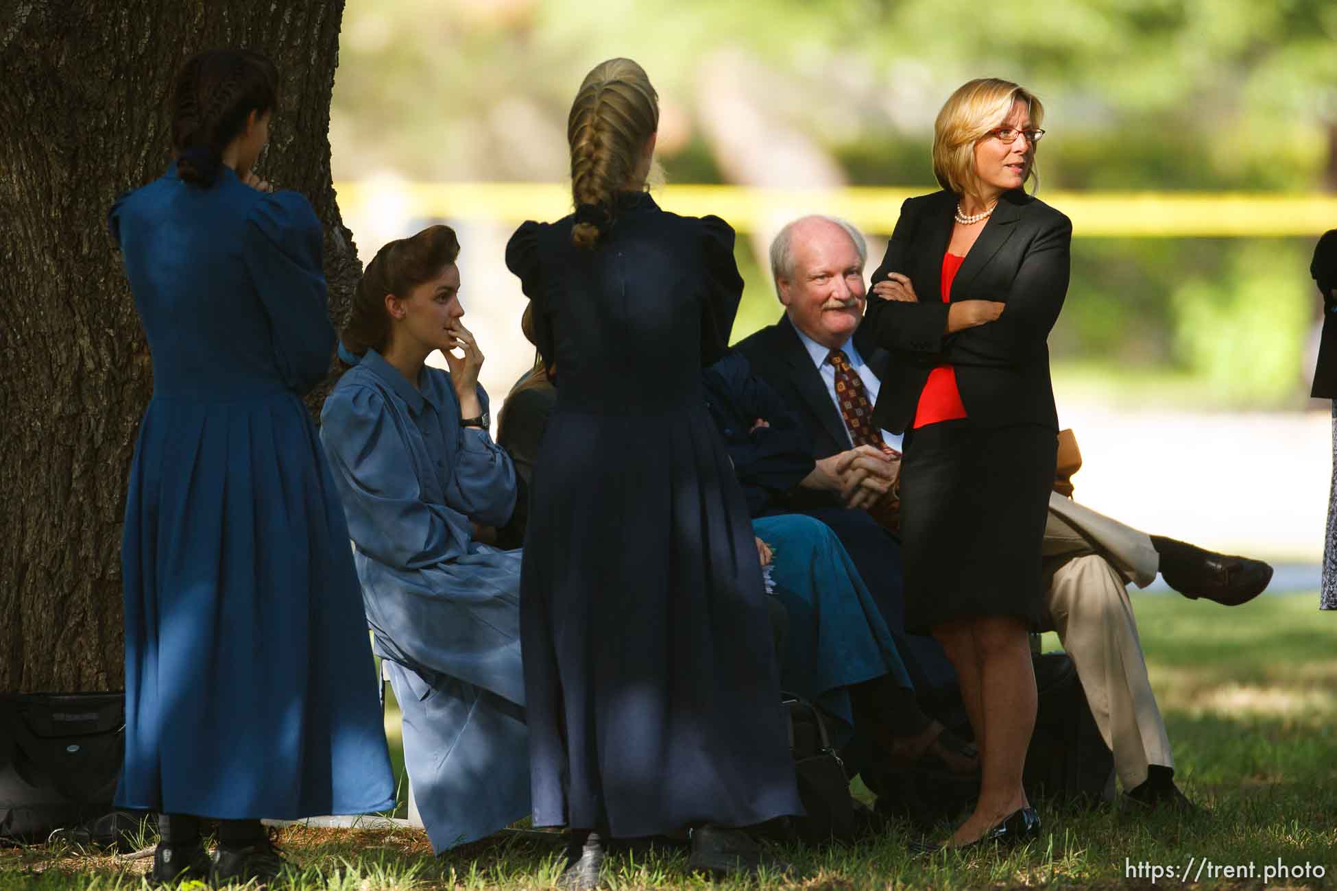 Eldorado - at the Schleicher County Courthouse Tuesday, July 22, 2008, where a grand jury met to hear evidence of possible crimes involving FLDS church members from the YFZ ranch.