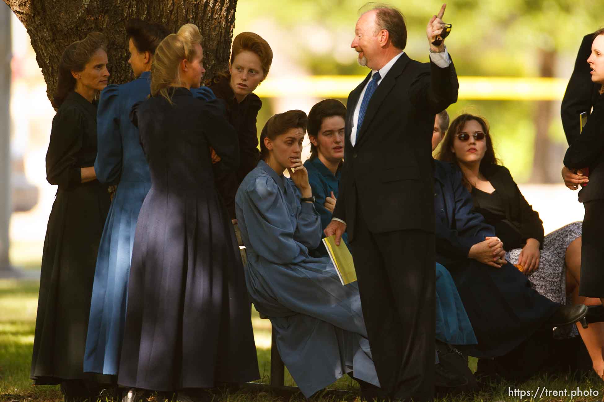 Eldorado - at the Schleicher County Courthouse Tuesday, July 22, 2008, where a grand jury met to hear evidence of possible crimes involving FLDS church members from the YFZ ranch.