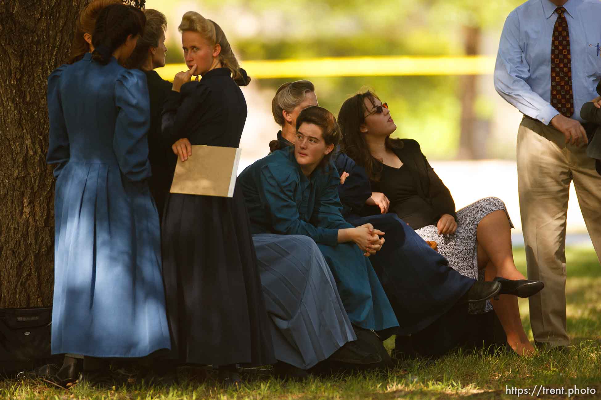 Eldorado - at the Schleicher County Courthouse Tuesday, July 22, 2008, where a grand jury met to hear evidence of possible crimes involving FLDS church members from the YFZ ranch.