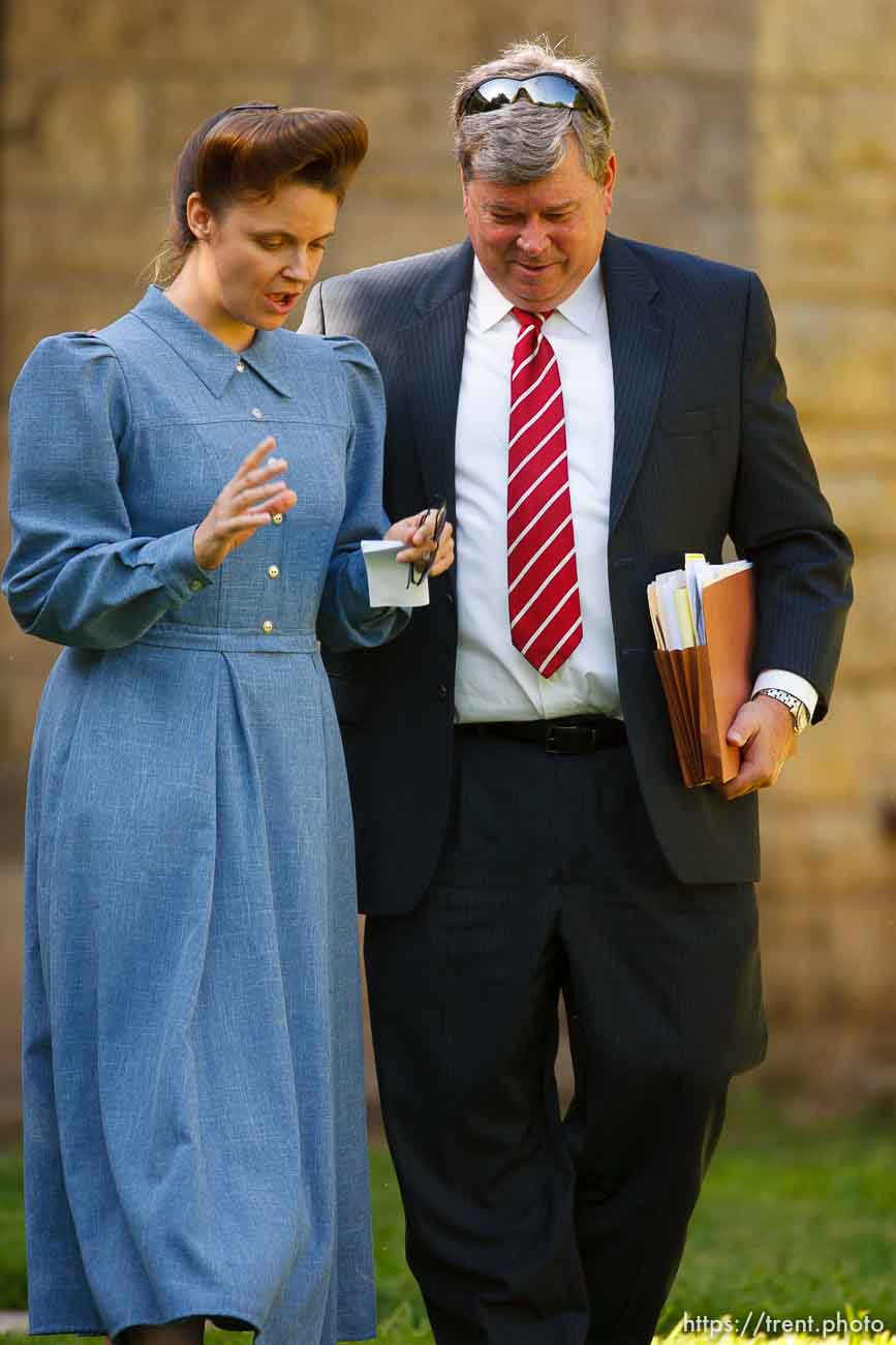 Eldorado - at the Schleicher County Courthouse Tuesday, July 22, 2008, where a grand jury met to hear evidence of possible crimes involving FLDS church members from the YFZ ranch.