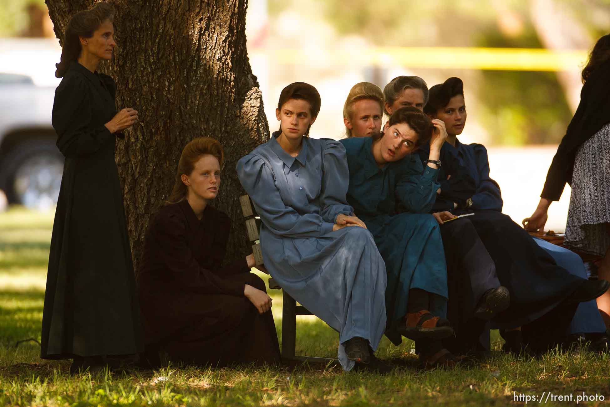 Eldorado - at the Schleicher County Courthouse Tuesday, July 22, 2008, where a grand jury met to hear evidence of possible crimes involving FLDS church members from the YFZ ranch.