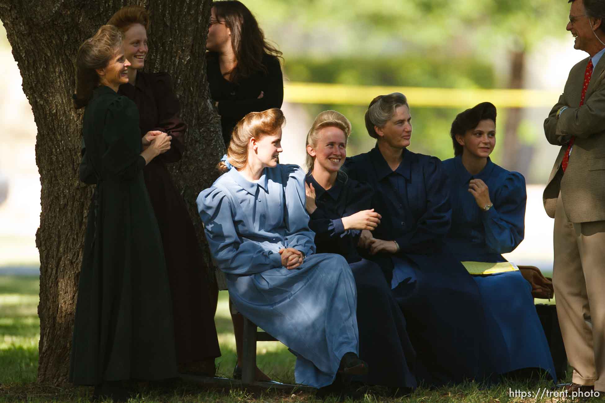 Eldorado - at the Schleicher County Courthouse Tuesday, July 22, 2008, where a grand jury met to hear evidence of possible crimes involving FLDS church members from the YFZ ranch.