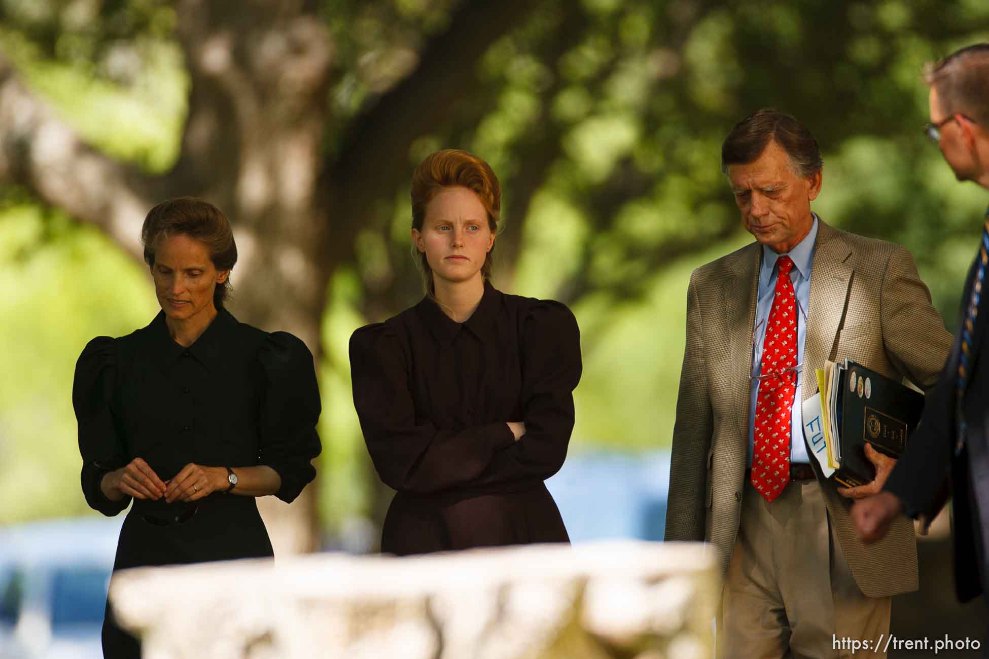 Eldorado - at the Schleicher County Courthouse Tuesday, July 22, 2008, where a grand jury met to hear evidence of possible crimes involving FLDS church members from the YFZ ranch.