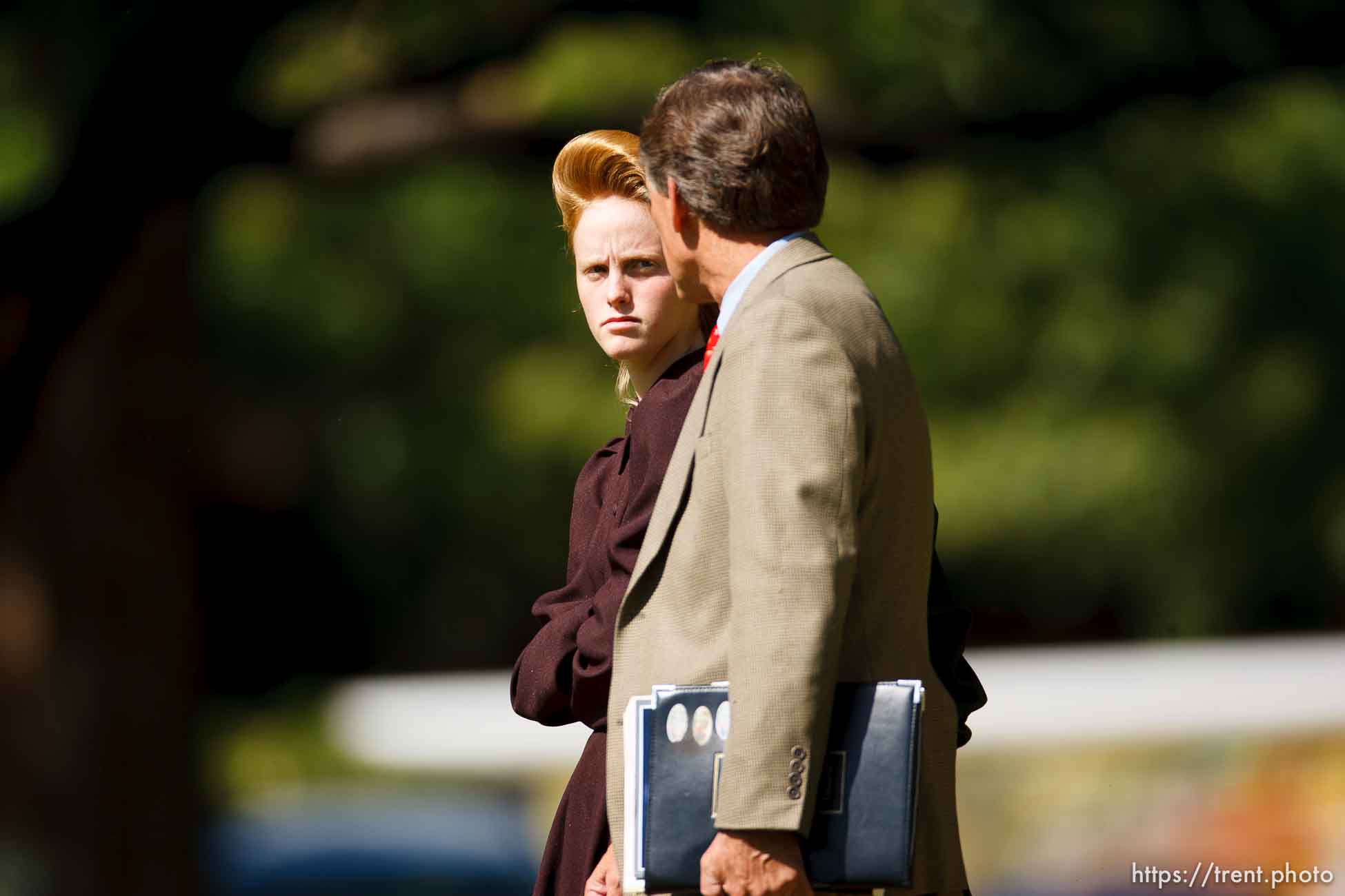 Eldorado - at the Schleicher County Courthouse Tuesday, July 22, 2008, where a grand jury met to hear evidence of possible crimes involving FLDS church members from the YFZ ranch.