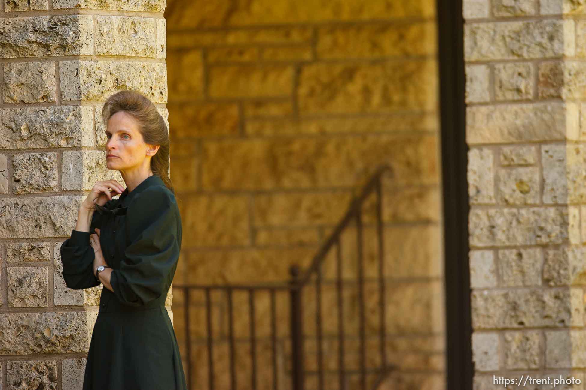 Eldorado - at the Schleicher County Courthouse Tuesday, July 22, 2008, where a grand jury met to hear evidence of possible crimes involving FLDS church members from the YFZ ranch.