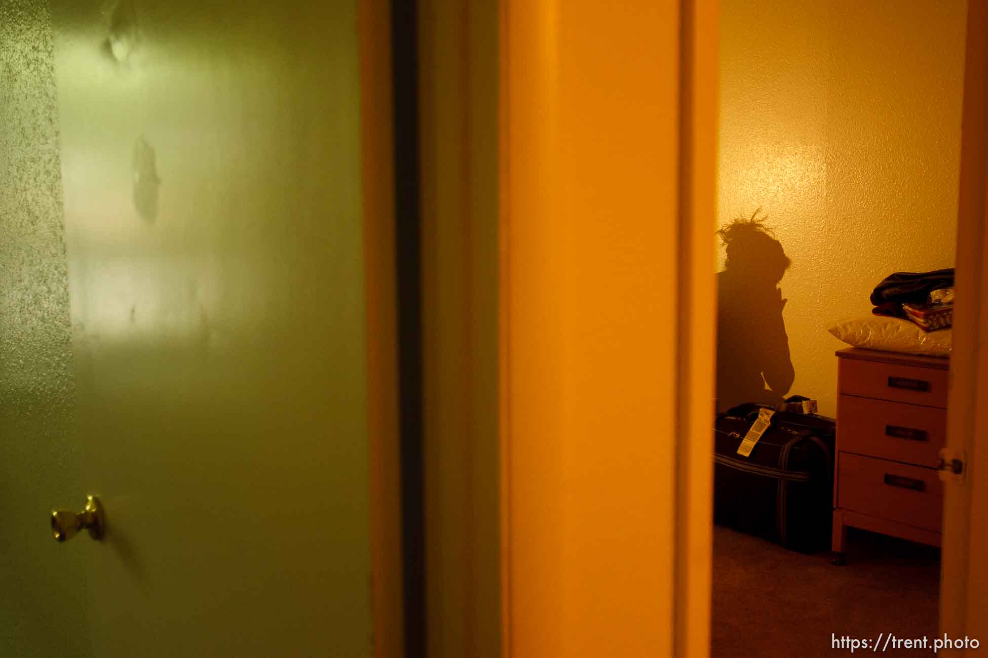 Holladay - Newly-arrived Iraqi refugee Nada Shammar in her Holladay apartment Tuesday August 26, 2008.