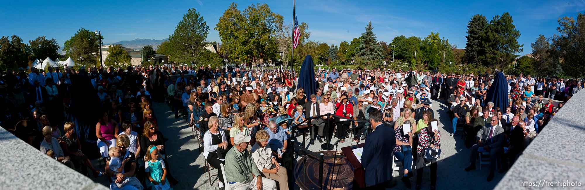 Governor Jon Huntsman. Salt Lake City - The new Utah Law Enforcement Memorial was dedicated Saturday, September 6, 2008 in a ceremony on the grounds of the Utah State Capitol.