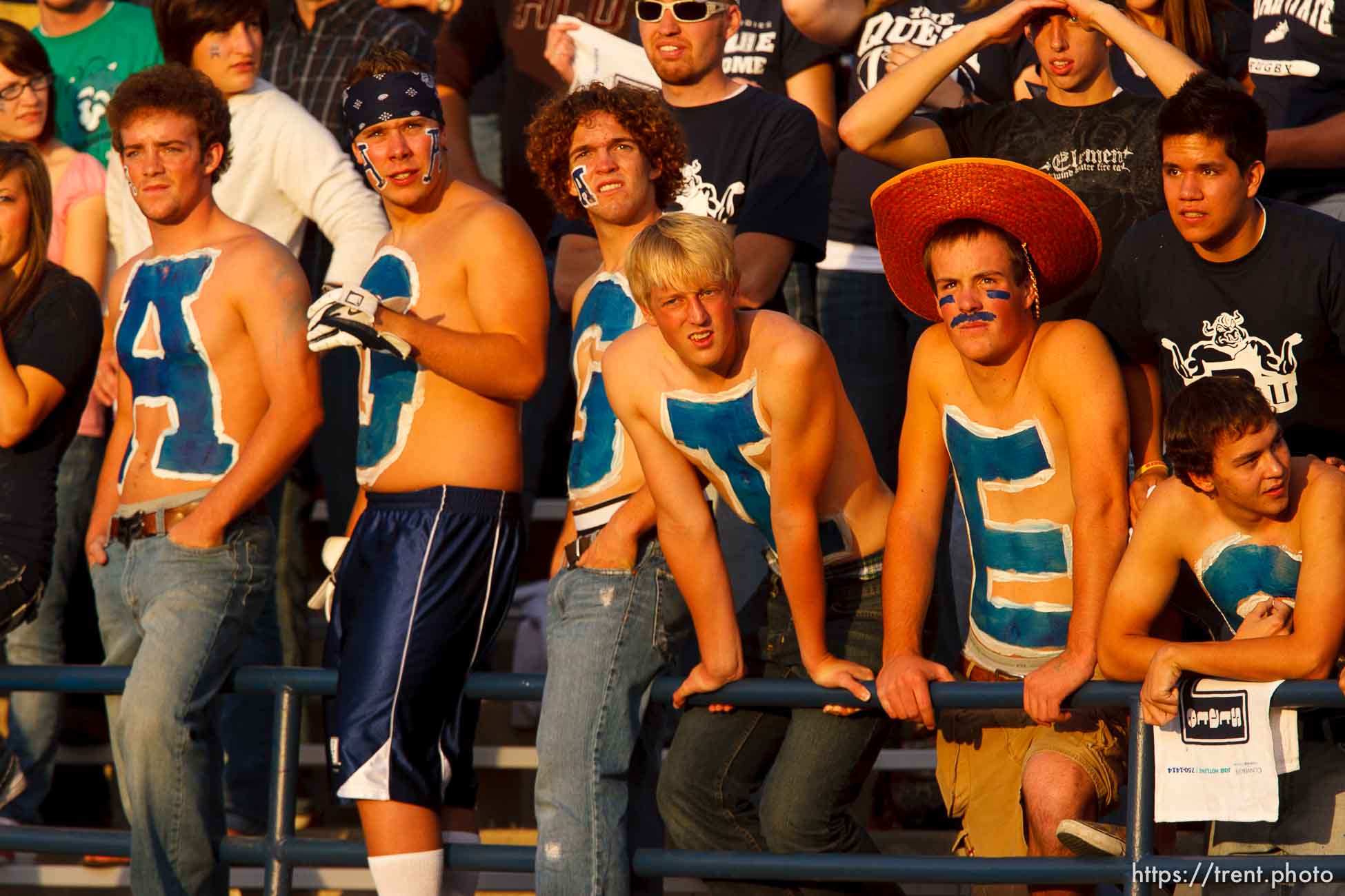 Logan - BYU vs. Utah State University (USU) college football Friday, October 3, 2008. fans