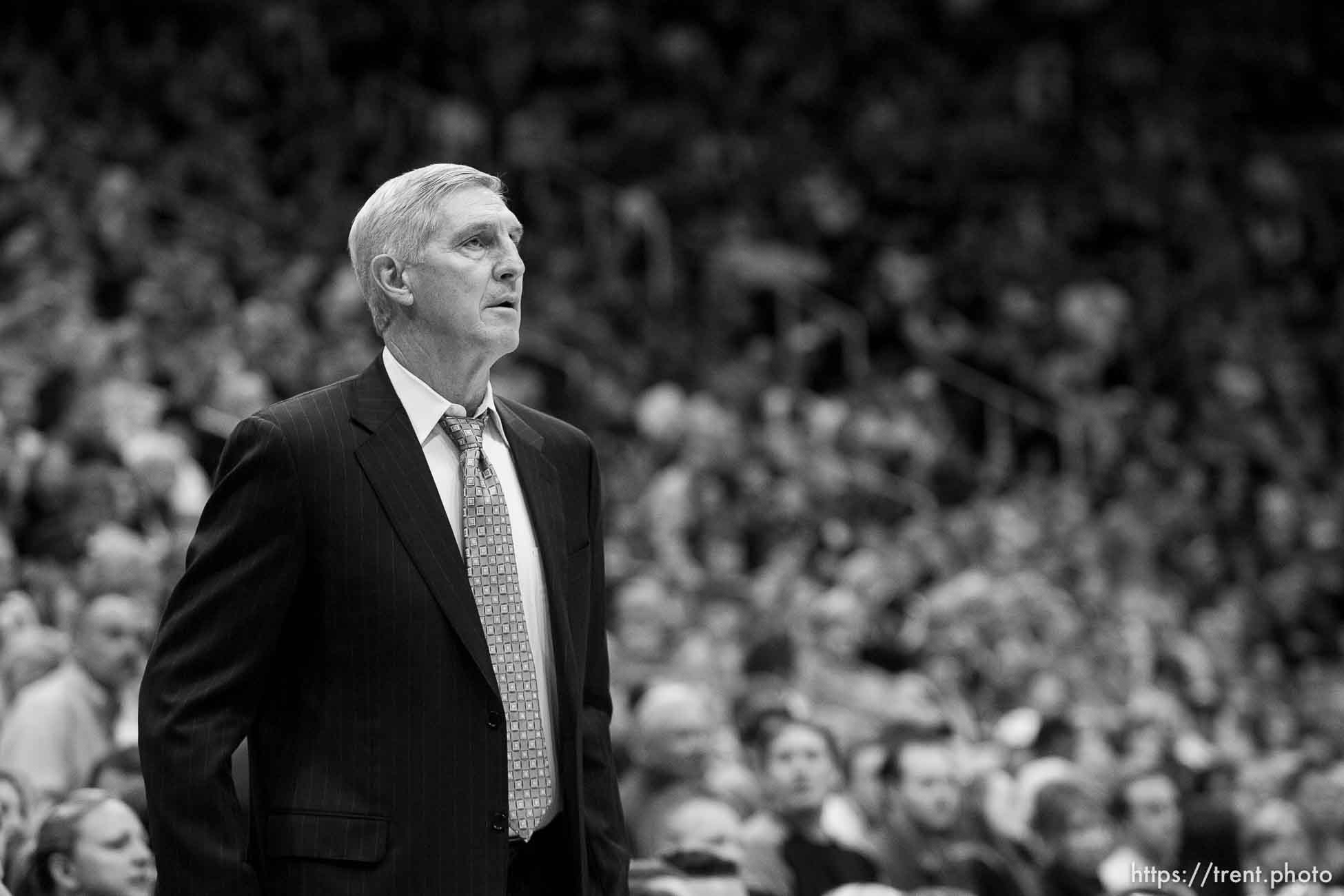 Salt Lake City - Utah Jazz vs. Oklahoma City Thunder NBA basketball, Friday November 7, 2008 at EnergySolutions Arena. Jazz win 104-97, giving Utah Jazz head coach Jerry Sloan his 1,000th win with the team.