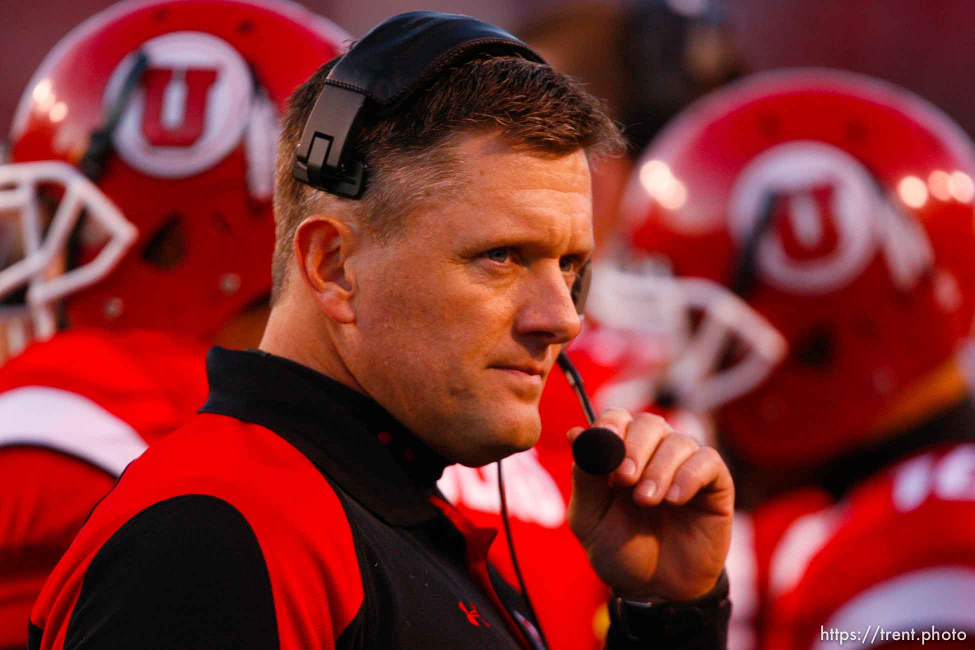 Salt Lake City - Utah vs. BYU college football Saturday, November 22, 2008 at Rice-Eccles Stadium. ; 11.22.2008 Utah head coach Kyle Whittingham