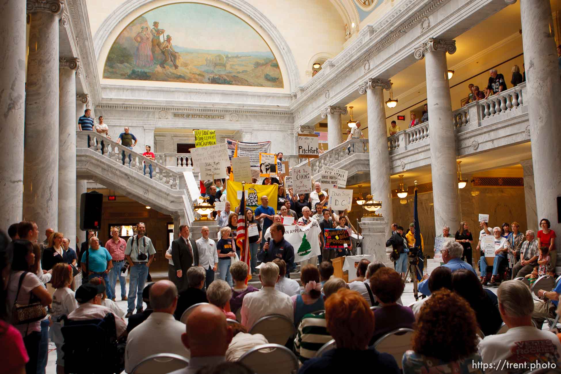 Salt Lake City - States Rights rally at state capitol Wednesday May 20, 2009