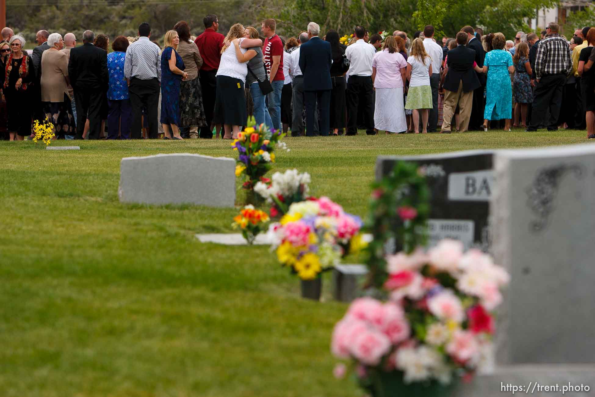 Blanding - Hundreds turned out to the LDS Stake Center in Blanding Tuesday, June 16, 2009 to pay their respects at the funeral of physician James Redd, who took his own life after being charged with a felony count of trafficking in archaeological artifacts protected by federal law.