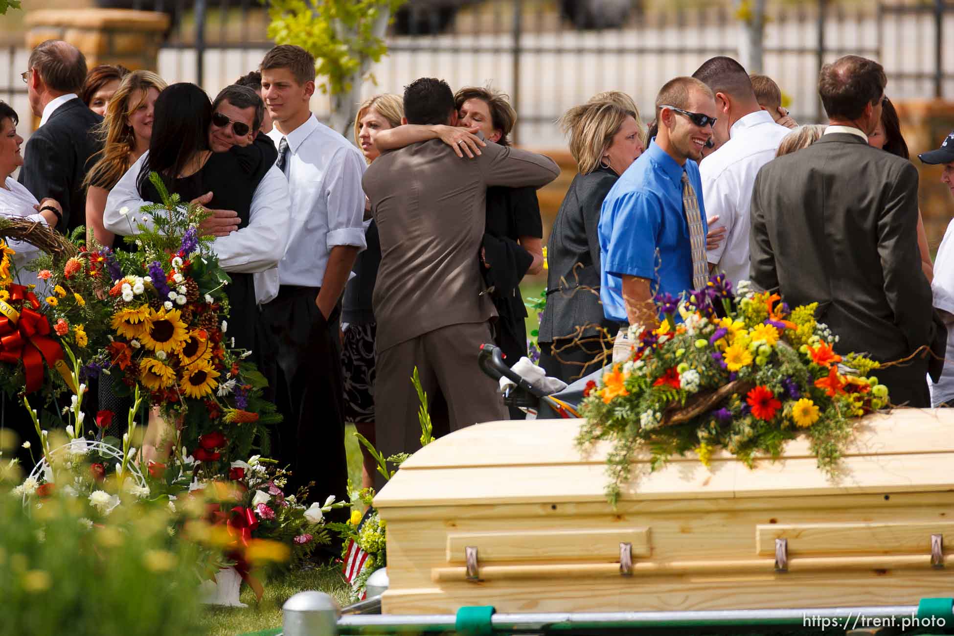 Blanding - Hundreds turned out to the LDS Stake Center in Blanding Tuesday, June 16, 2009 to pay their respects at the funeral of physician James Redd, who took his own life after being charged with a felony count of trafficking in archaeological artifacts protected by federal law.