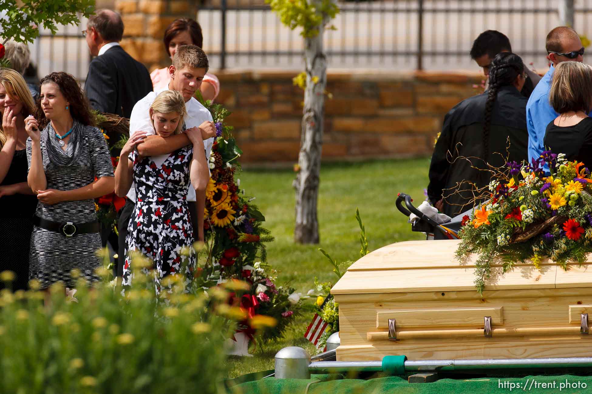 Blanding - Hundreds turned out to the LDS Stake Center in Blanding Tuesday, June 16, 2009 to pay their respects at the funeral of physician James Redd, who took his own life after being charged with a felony count of trafficking in archaeological artifacts protected by federal law.