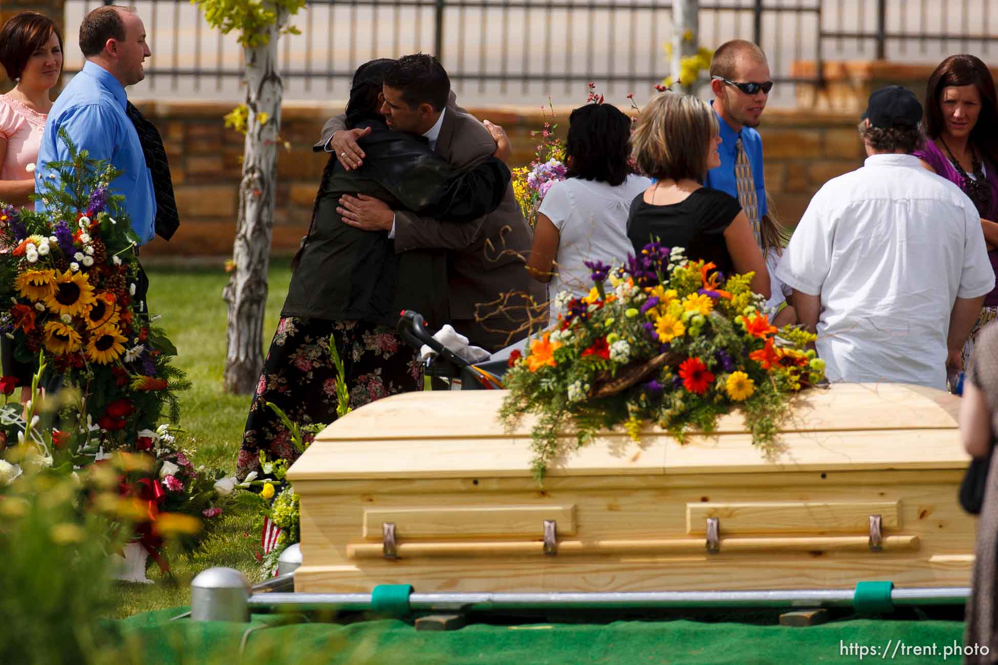 Blanding - Hundreds turned out to the LDS Stake Center in Blanding Tuesday, June 16, 2009 to pay their respects at the funeral of physician James Redd, who took his own life after being charged with a felony count of trafficking in archaeological artifacts protected by federal law.