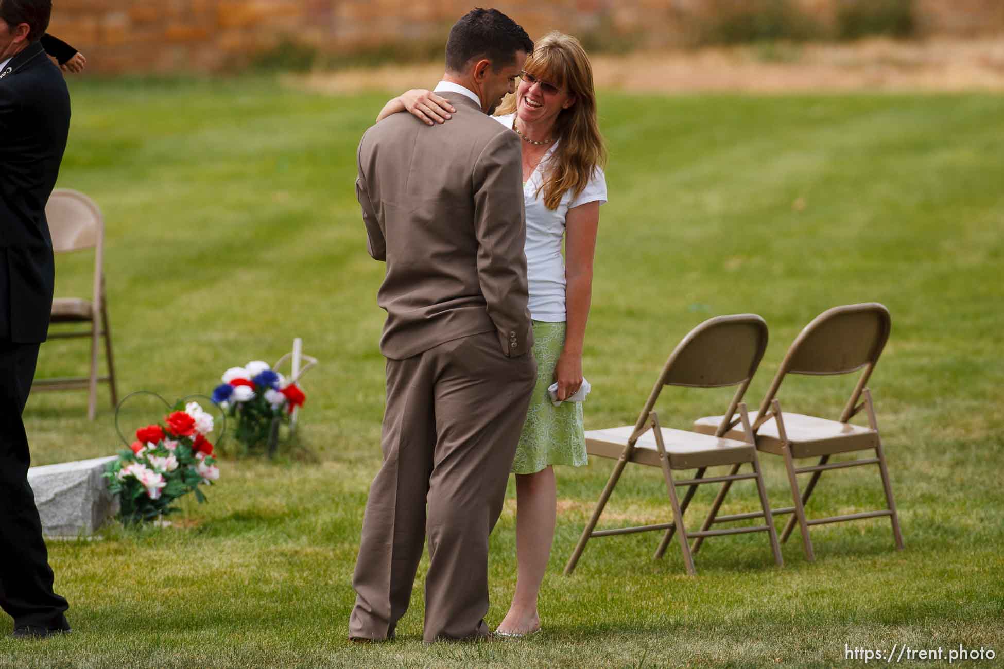 Blanding - Hundreds turned out to the LDS Stake Center in Blanding Tuesday, June 16, 2009 to pay their respects at the funeral of physician James Redd, who took his own life after being charged with a felony count of trafficking in archaeological artifacts protected by federal law.