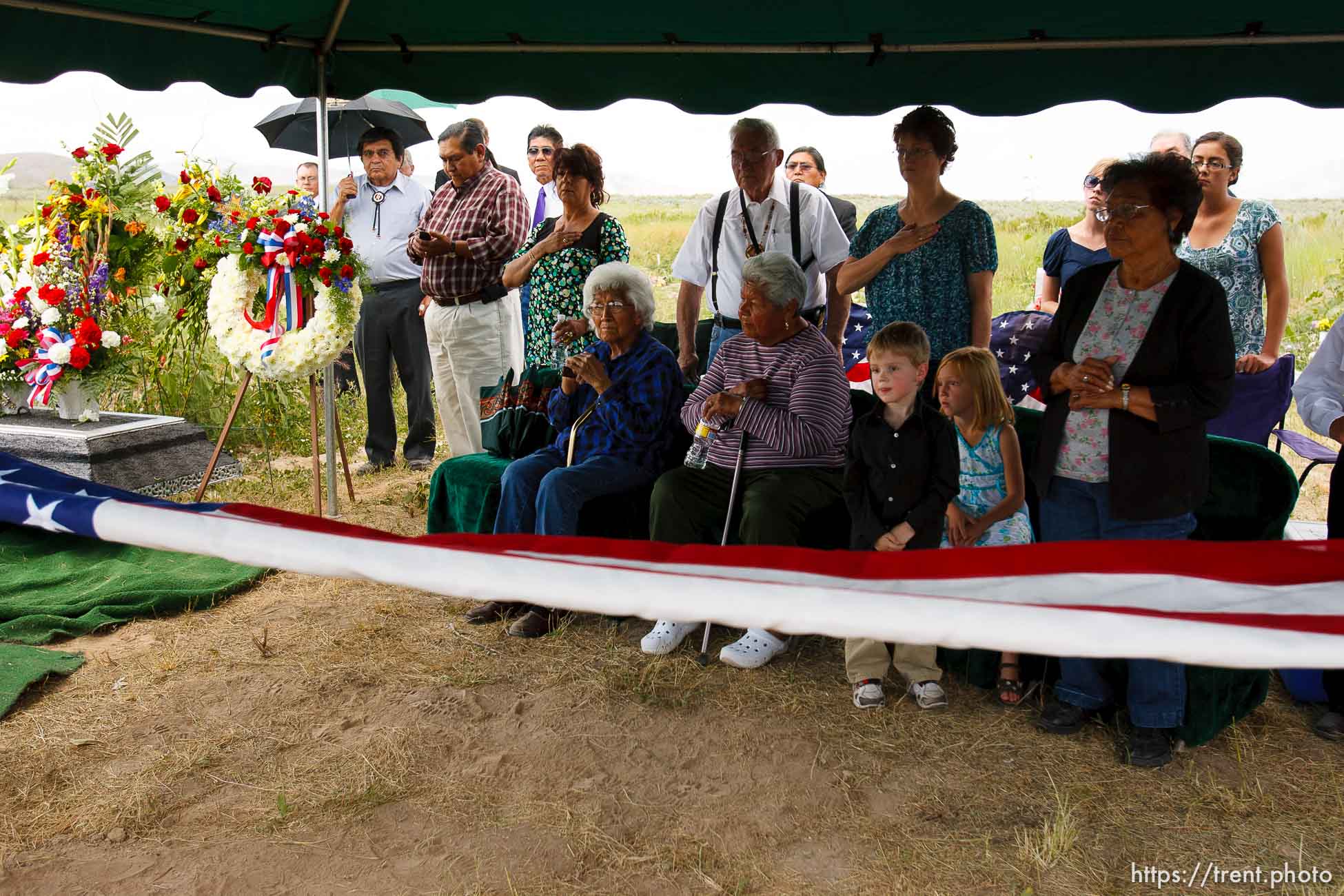 Washakie - Leland Pubigee, an elder in the Northwestern Band of the Shoshone, has died. This is the address of the North Stake Center (LDS), where his funeral will be. Leland will be buried at the Washakie Cemetery, an isolated dry patch that is part of the 400 acres the Northwestern Band has near the Idaho border, the last of its ancestral lands.  Saturday, July 18, 2009.