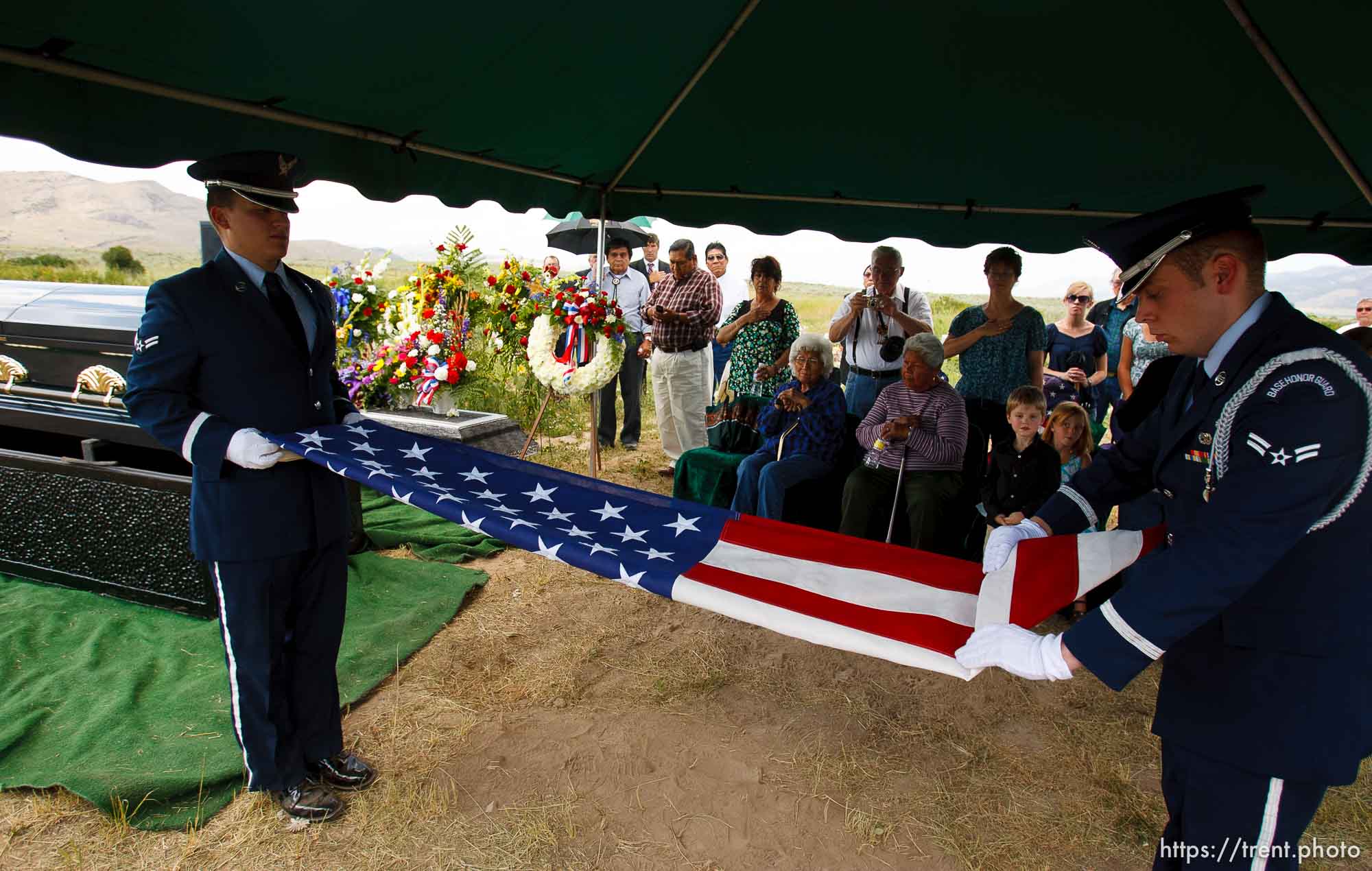 Washakie - Leland Pubigee, an elder in the Northwestern Band of the Shoshone, has died. This is the address of the North Stake Center (LDS), where his funeral will be. Leland will be buried at the Washakie Cemetery, an isolated dry patch that is part of the 400 acres the Northwestern Band has near the Idaho border, the last of its ancestral lands.  Saturday, July 18, 2009.