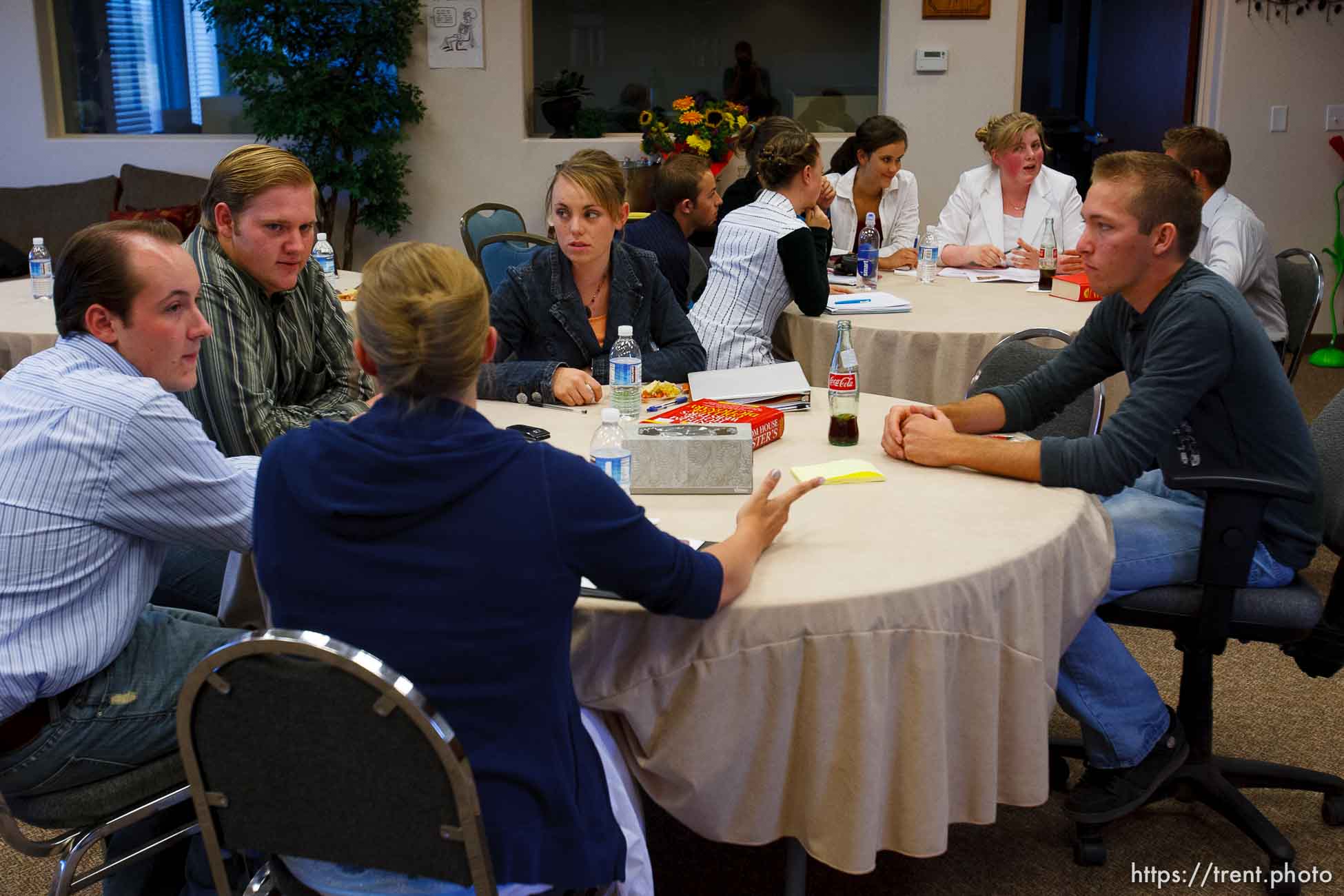 Centennial Park -at a meeting of Voice Box, Tuesday August 11, 2009. Emily Williams, Ali Knudson, Rebecca Hammon, William LeBaron, Kevin LeBaron, JoAnna Dockstader, Beth Hammon, Joseph Dockstader, Levi Zitting, Nicholas Dockstader, Marie Dockstader