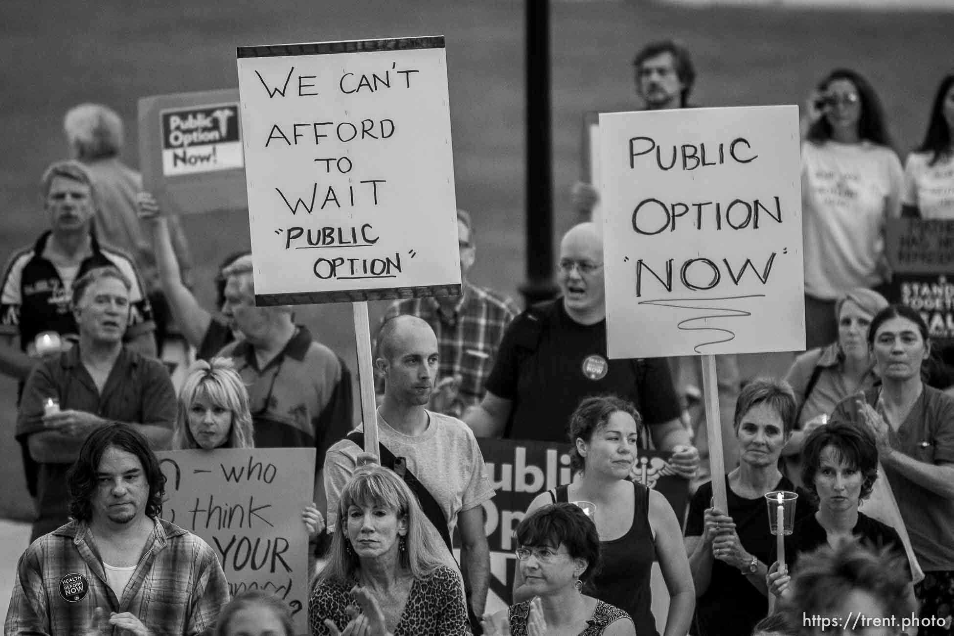 Salt Lake City - MoveOn.Org sponsored a rally at the state capitol calling for health care reform, Wednesday, September 2 2009.