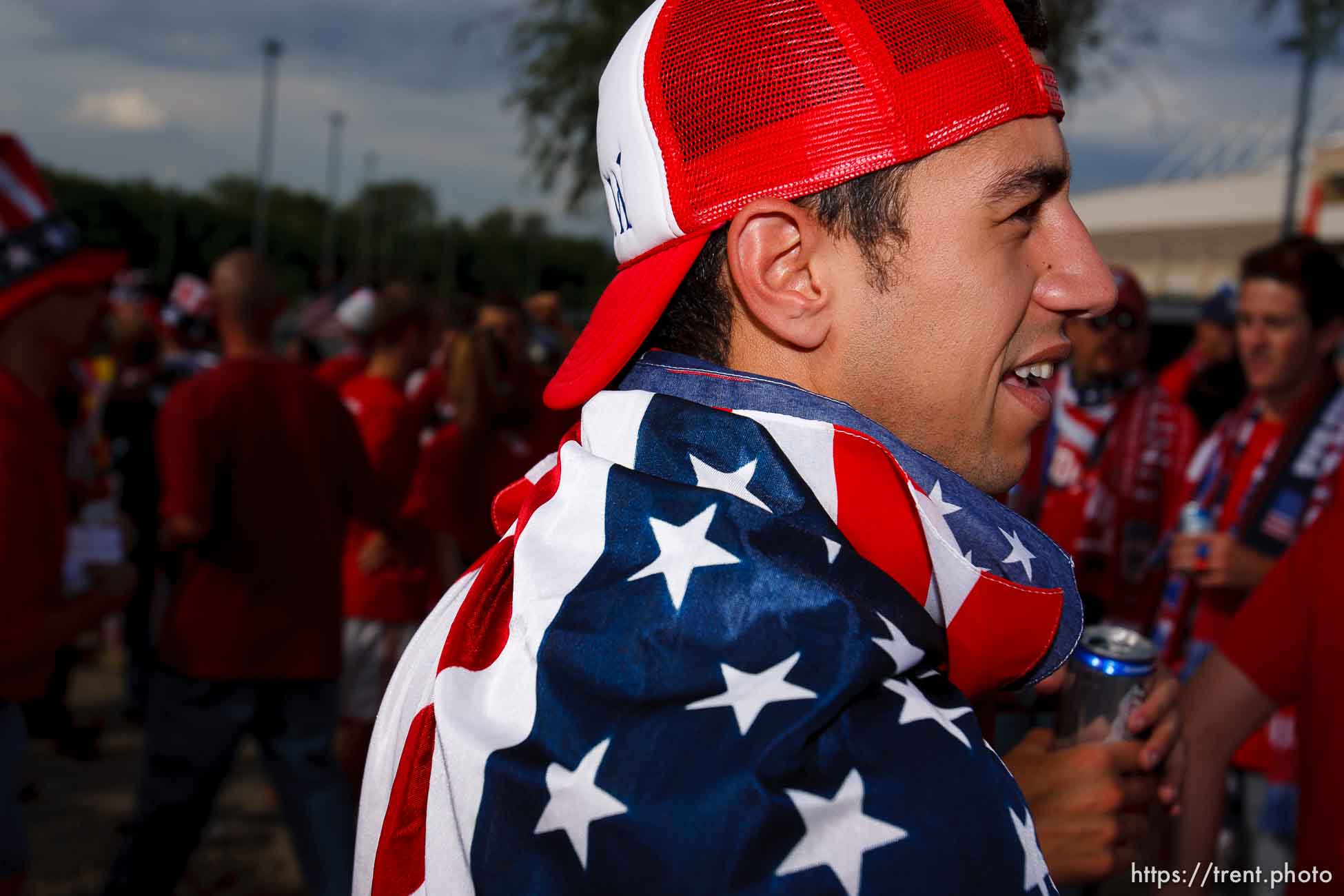 Sandy - USA vs. El Salvador FIFA World Cup Qualifier Soccer Saturday, September 5 2009 at Rio Tinto Stadium. 
American Outlaws pre-game tailgate