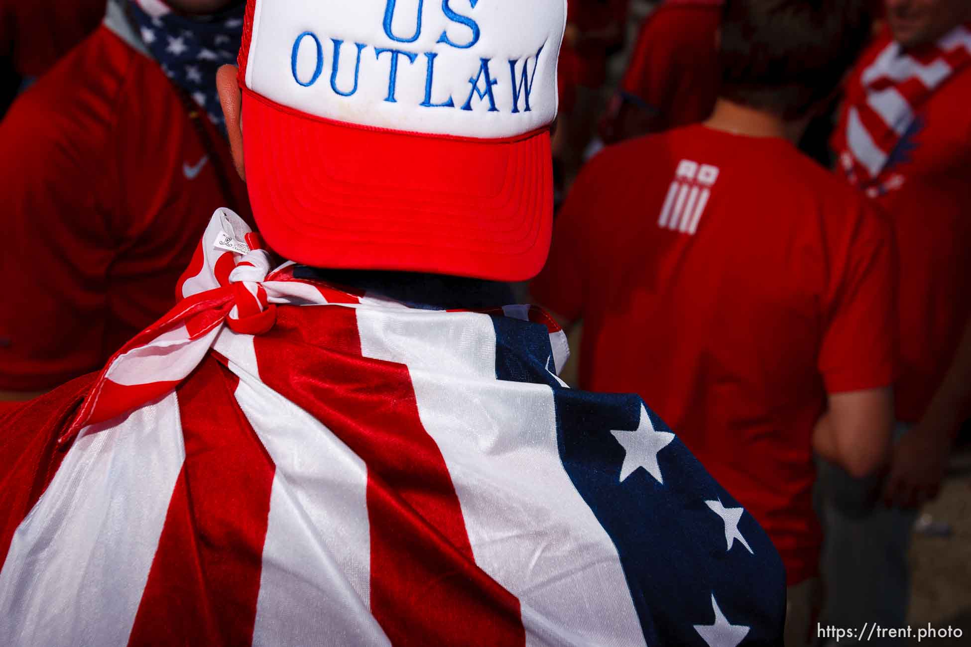 Sandy - USA vs. El Salvador FIFA World Cup Qualifier Soccer Saturday, September 5 2009 at Rio Tinto Stadium. 
American Outlaws pre-game tailgate