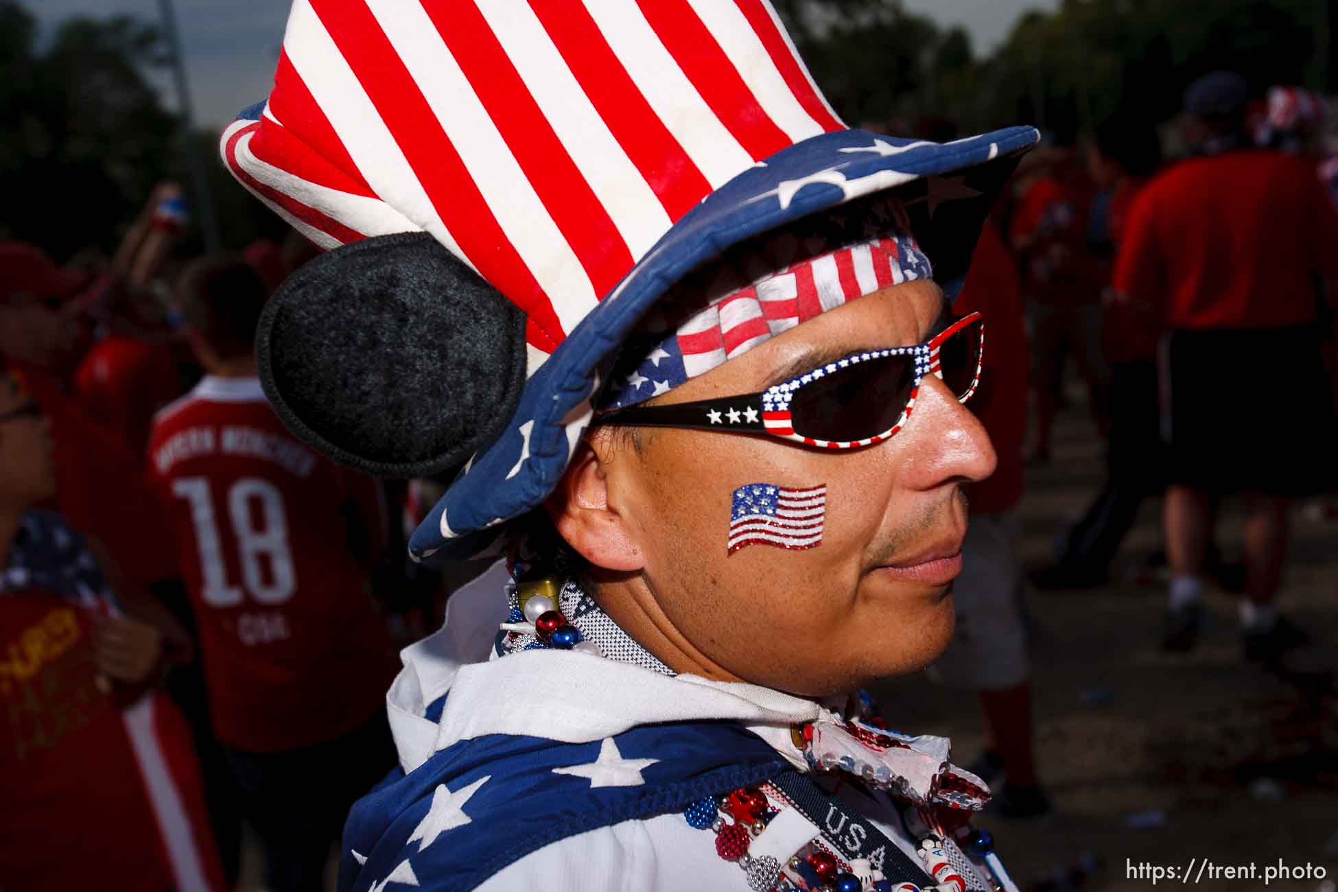 Sandy - USA vs. El Salvador FIFA World Cup Qualifier Soccer Saturday, September 5 2009 at Rio Tinto Stadium. 
American Outlaws pre-game tailgate