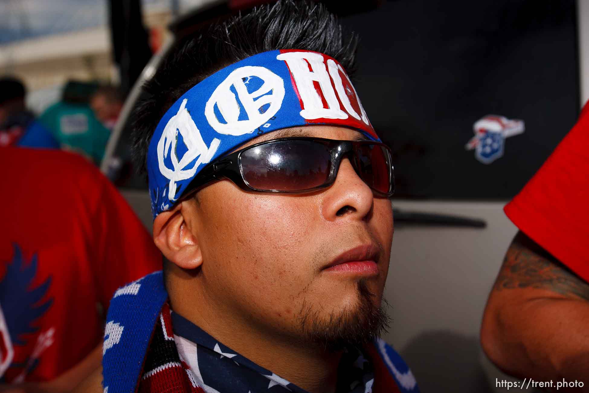 Sandy - USA vs. El Salvador FIFA World Cup Qualifier Soccer Saturday, September 5 2009 at Rio Tinto Stadium. 
American Outlaws pre-game tailgate