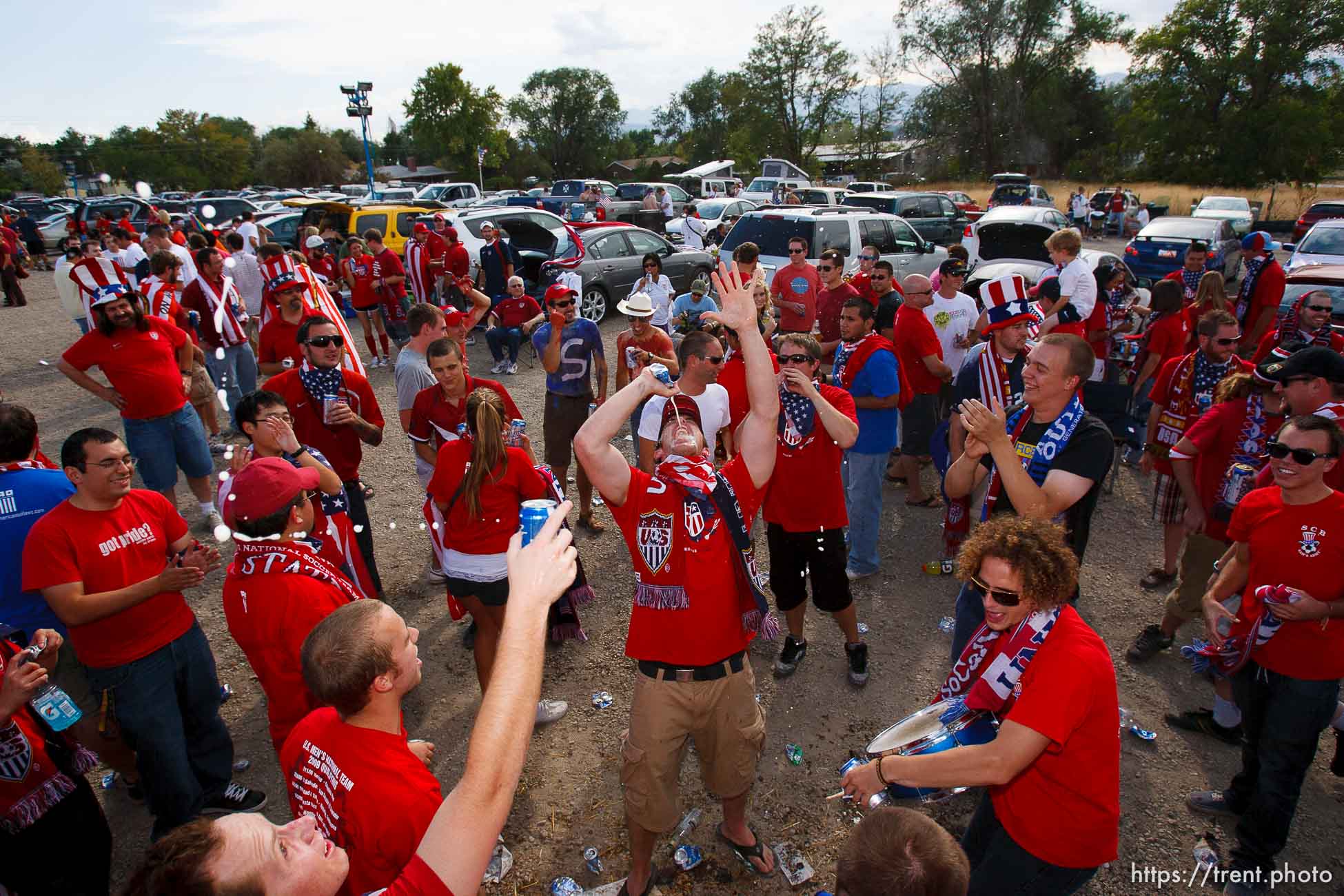 Sandy - USA vs. El Salvador FIFA World Cup Qualifier Soccer Saturday, September 5 2009 at Rio Tinto Stadium. 
American Outlaws pre-game tailgate