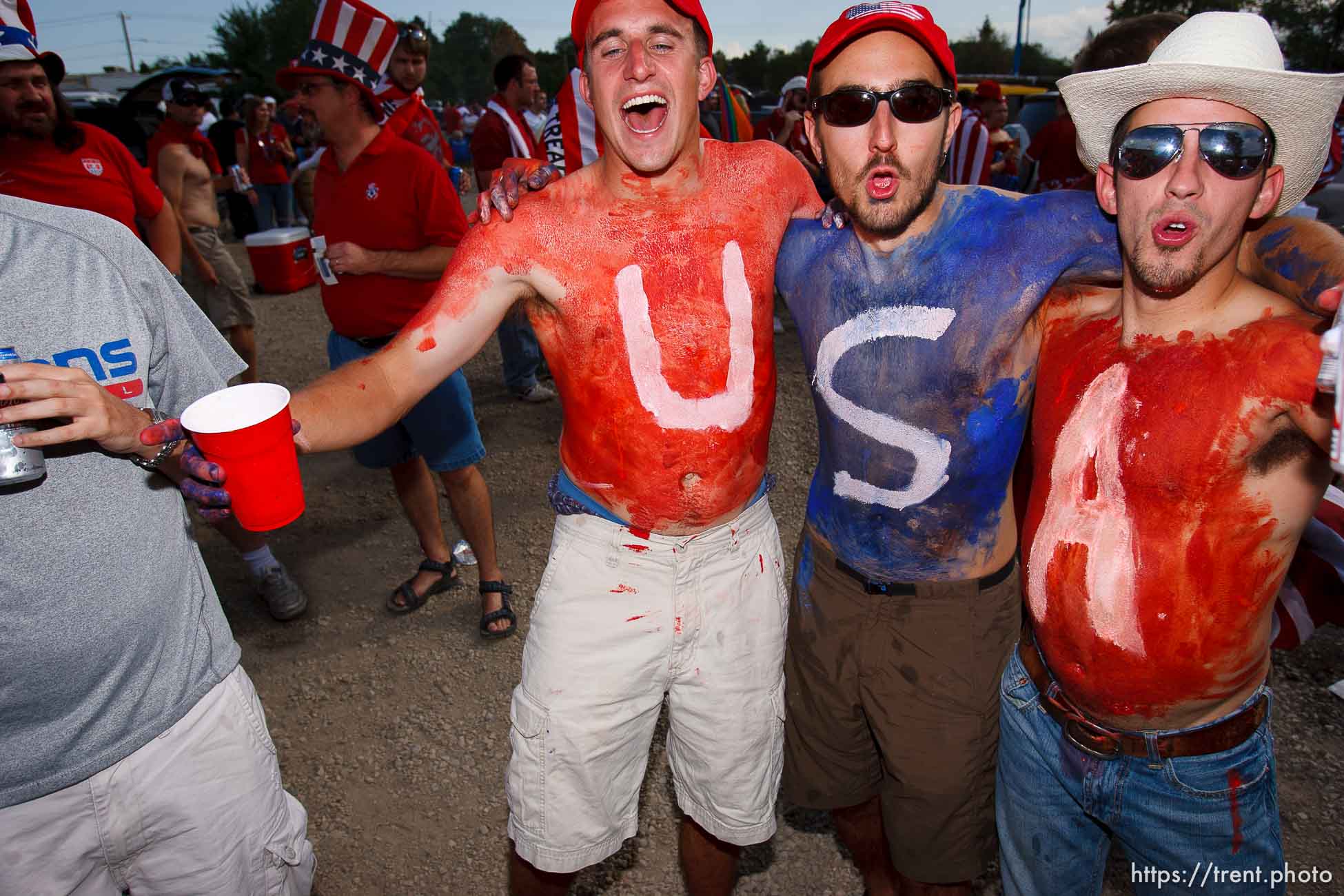 Sandy - USA vs. El Salvador FIFA World Cup Qualifier Soccer Saturday, September 5 2009 at Rio Tinto Stadium. 
American Outlaws pre-game tailgate