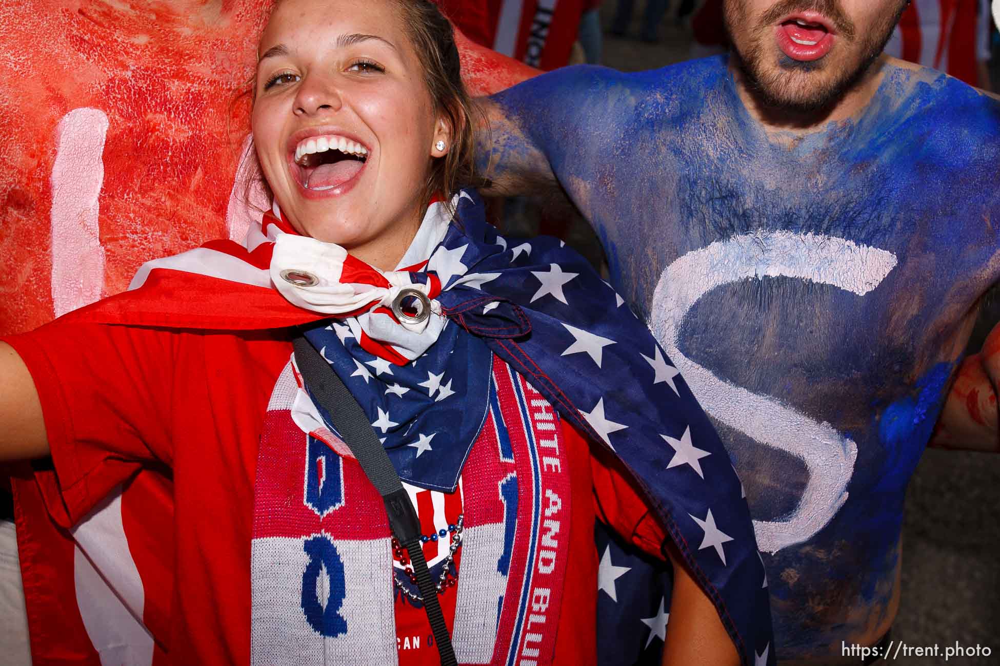 Sandy - USA vs. El Salvador FIFA World Cup Qualifier Soccer Saturday, September 5 2009 at Rio Tinto Stadium. 
American Outlaws pre-game tailgate