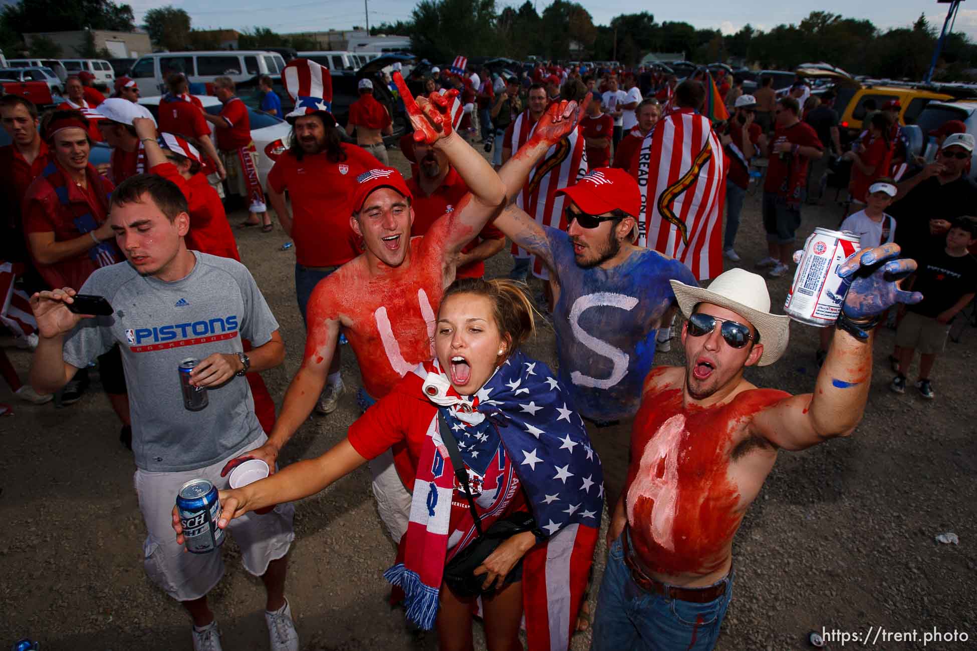 Sandy - USA vs. El Salvador FIFA World Cup Qualifier Soccer Saturday, September 5 2009 at Rio Tinto Stadium. 
American Outlaws pre-game tailgate