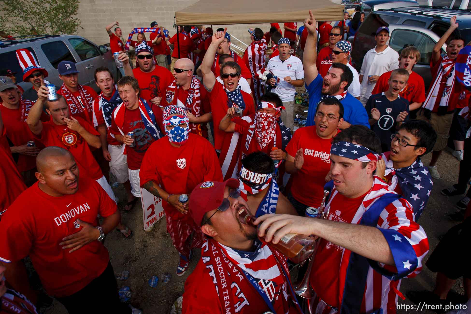 Sandy - USA vs. El Salvador FIFA World Cup Qualifier Soccer Saturday, September 5 2009 at Rio Tinto Stadium. 
American Outlaws pre-game tailgate