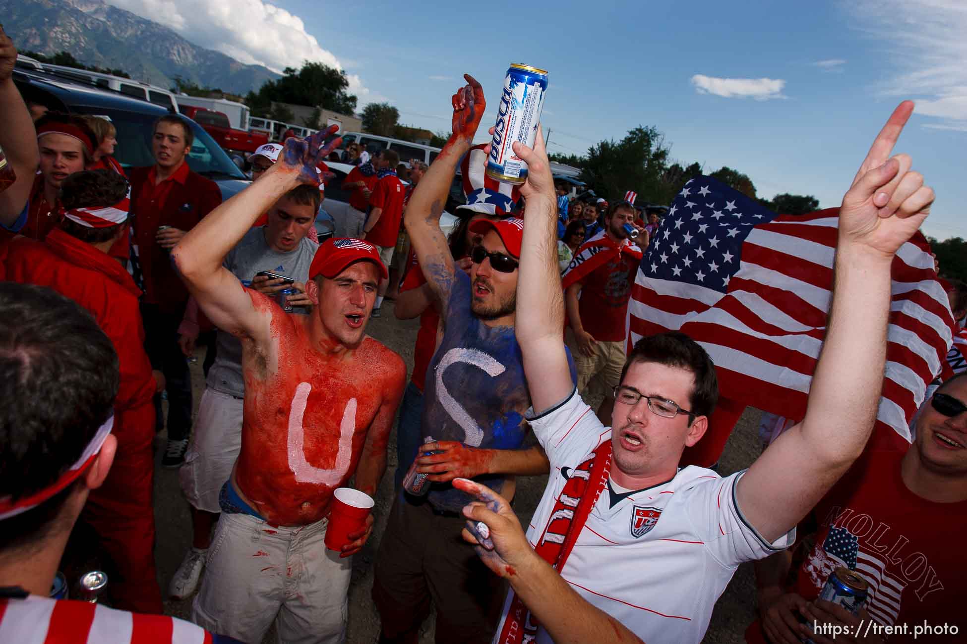 Sandy - USA vs. El Salvador FIFA World Cup Qualifier Soccer Saturday, September 5 2009 at Rio Tinto Stadium. 
American Outlaws pre-game tailgate