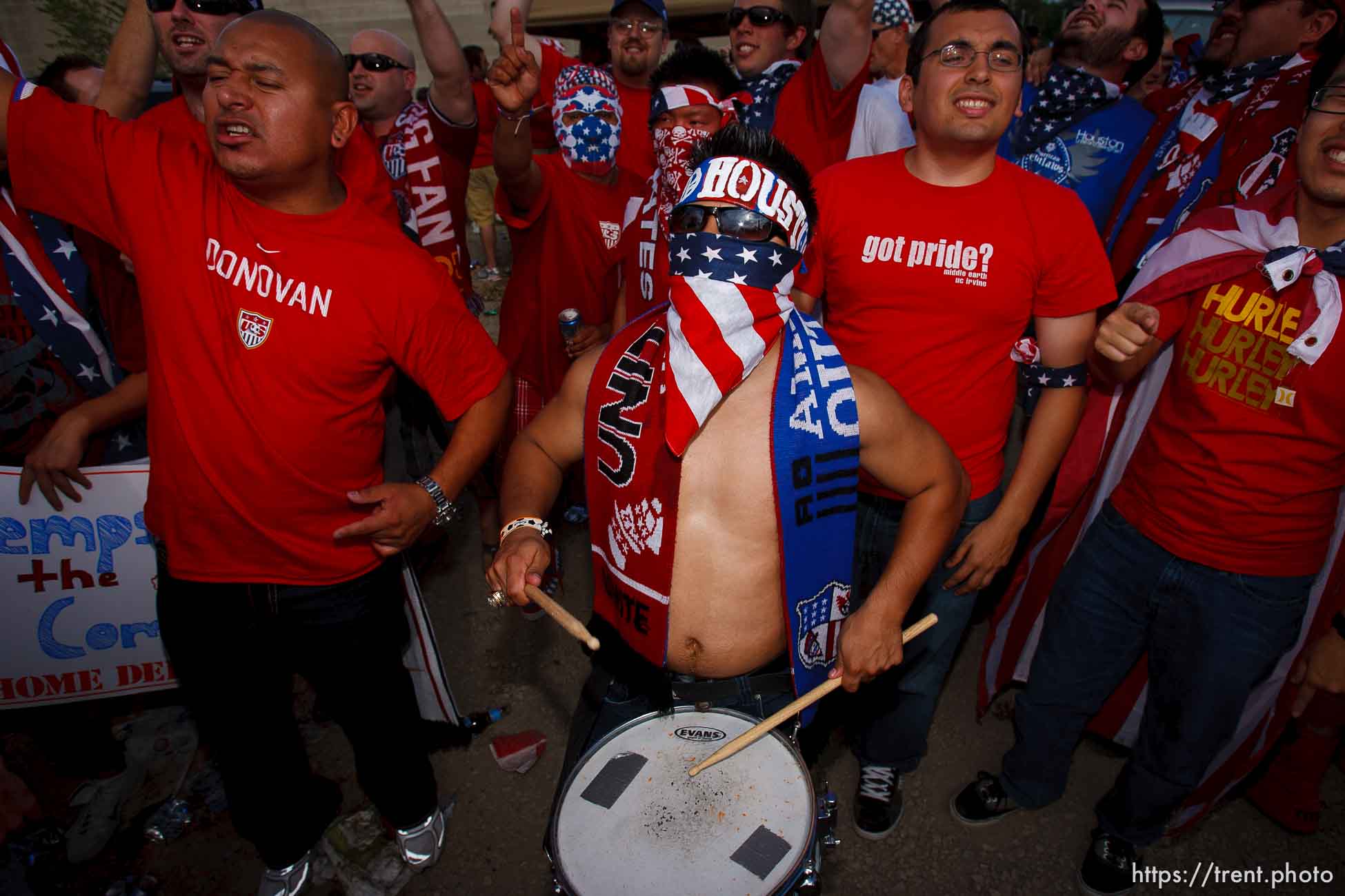 Sandy - USA vs. El Salvador FIFA World Cup Qualifier Soccer Saturday, September 5 2009 at Rio Tinto Stadium. 
American Outlaws pre-game tailgate