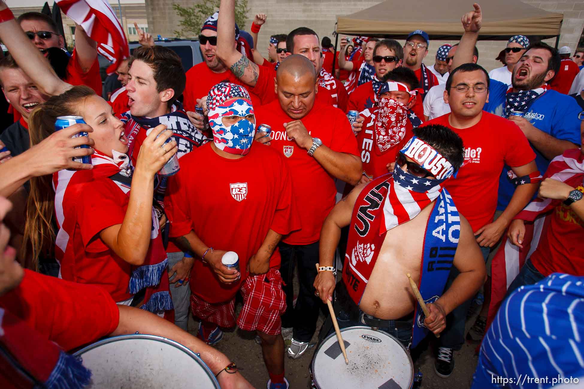 Sandy - USA vs. El Salvador FIFA World Cup Qualifier Soccer Saturday, September 5 2009 at Rio Tinto Stadium. 
American Outlaws pre-game tailgate