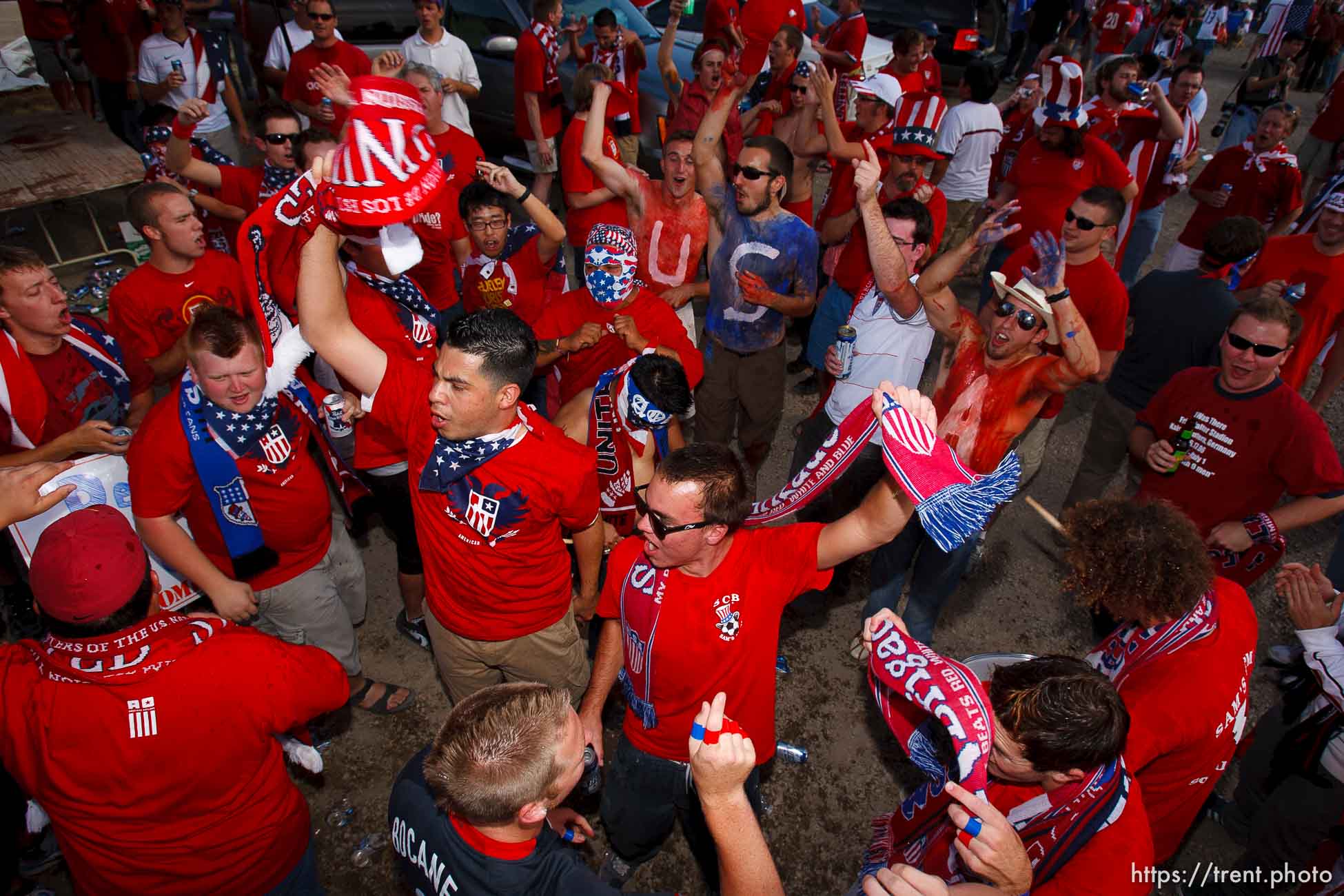 Sandy - USA vs. El Salvador FIFA World Cup Qualifier Soccer Saturday, September 5 2009 at Rio Tinto Stadium. 
American Outlaws pre-game tailgate