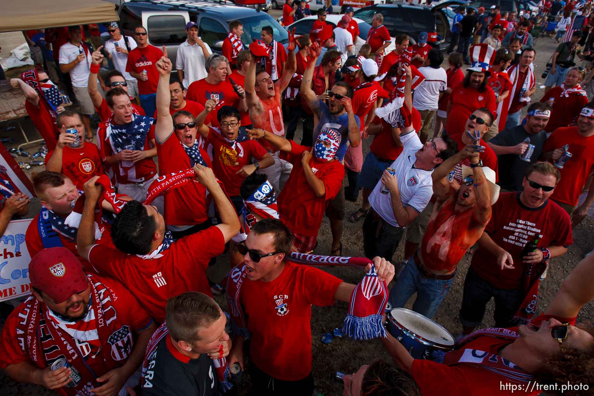 Sandy - USA vs. El Salvador FIFA World Cup Qualifier Soccer Saturday, September 5 2009 at Rio Tinto Stadium. 
American Outlaws pre-game tailgate