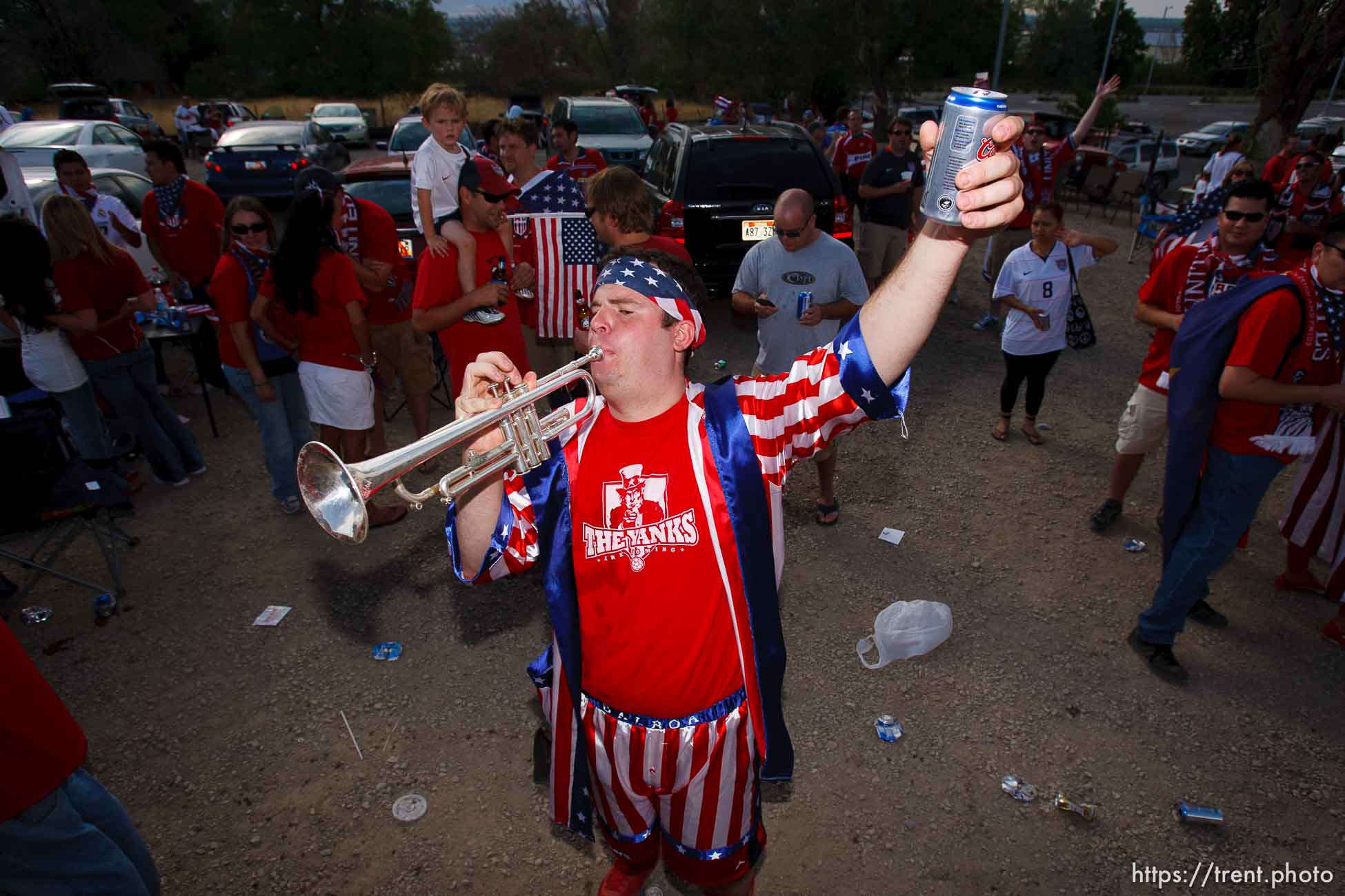 Sandy - USA vs. El Salvador FIFA World Cup Qualifier Soccer Saturday, September 5 2009 at Rio Tinto Stadium. 
American Outlaws pre-game tailgate