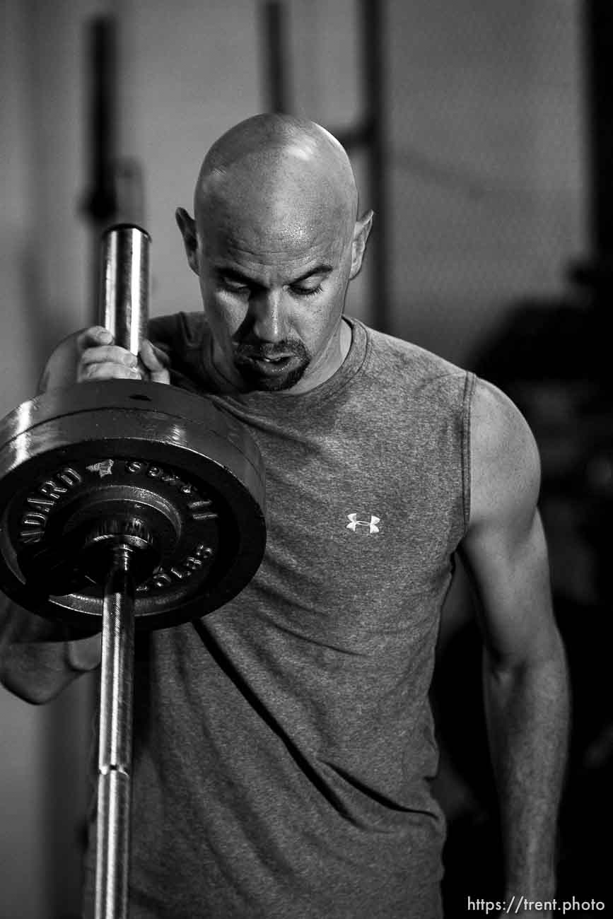 Trent Nelson  |  The Salt Lake Tribune
Zach Lund, an Olympic skeleton slider, training at Gym Jones